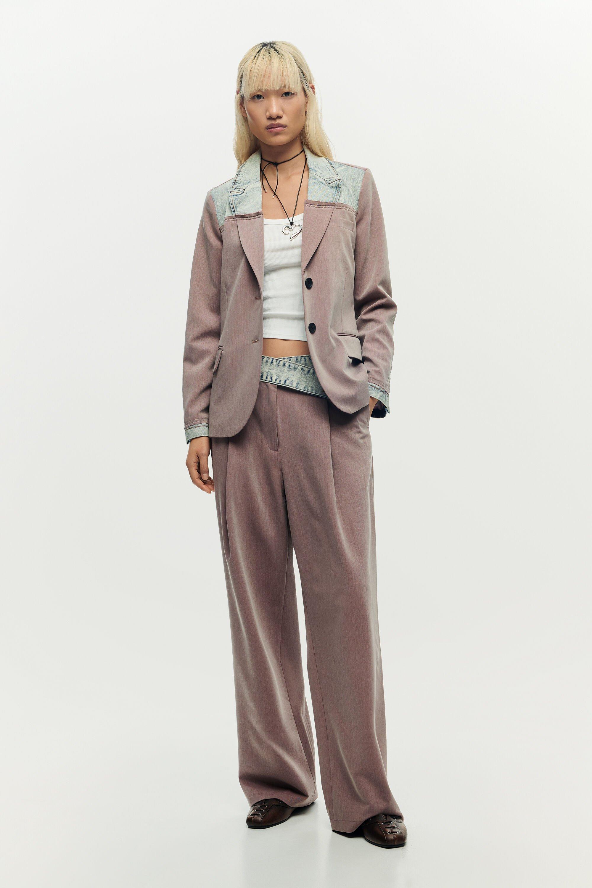 Recycled pink trousers by DESIGUAL
