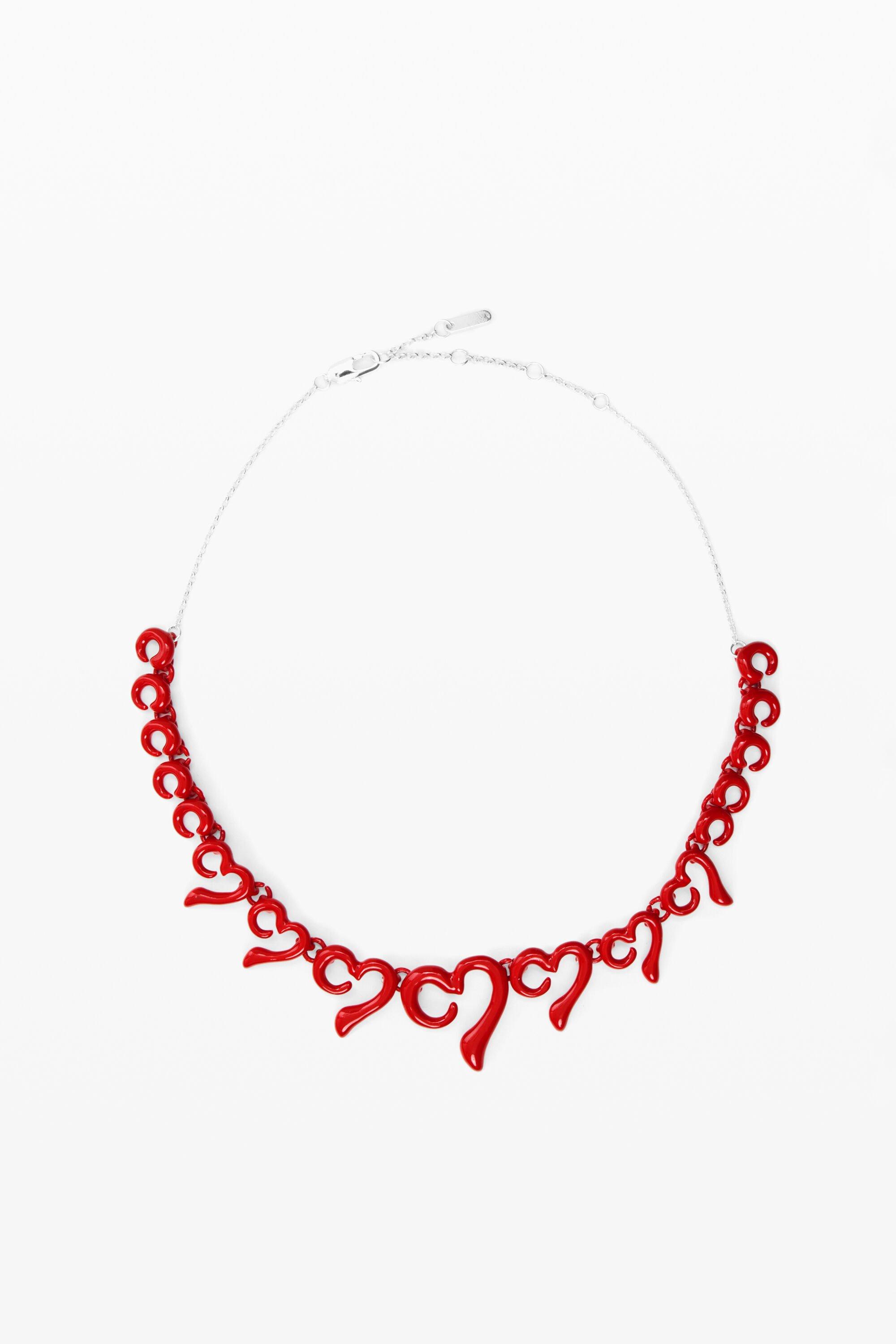 Red zalio pendant by DESIGUAL