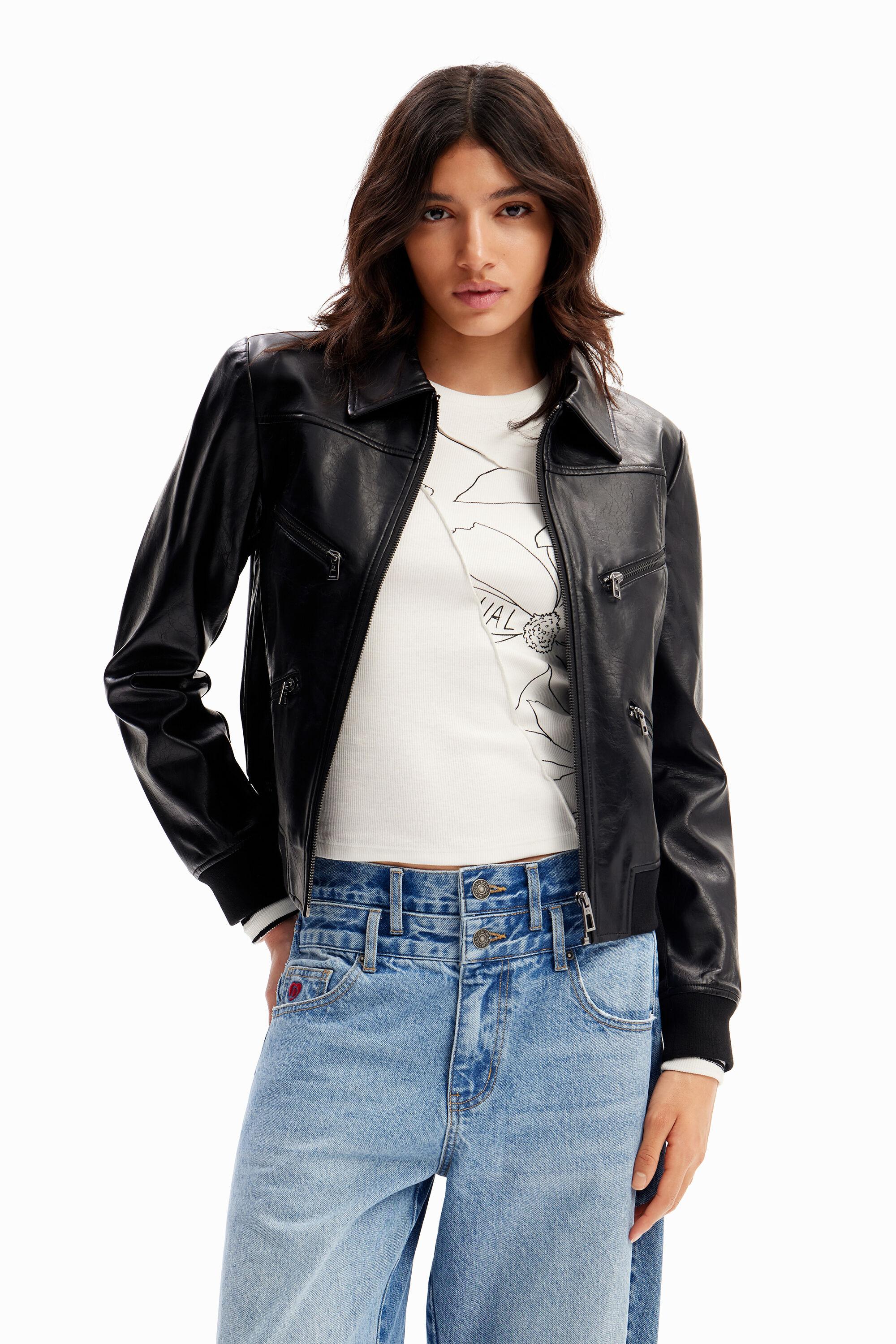 Retro biker jacket by DESIGUAL