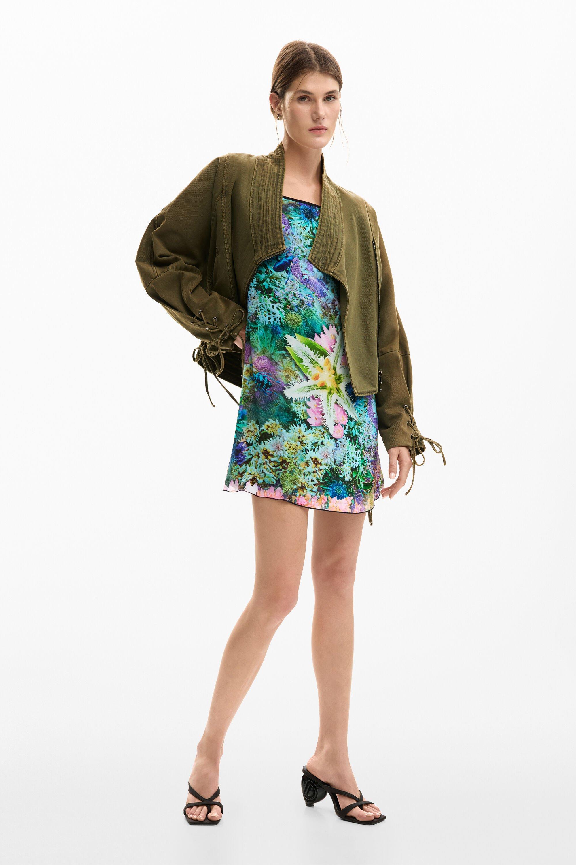 Reversible flower dress by DESIGUAL