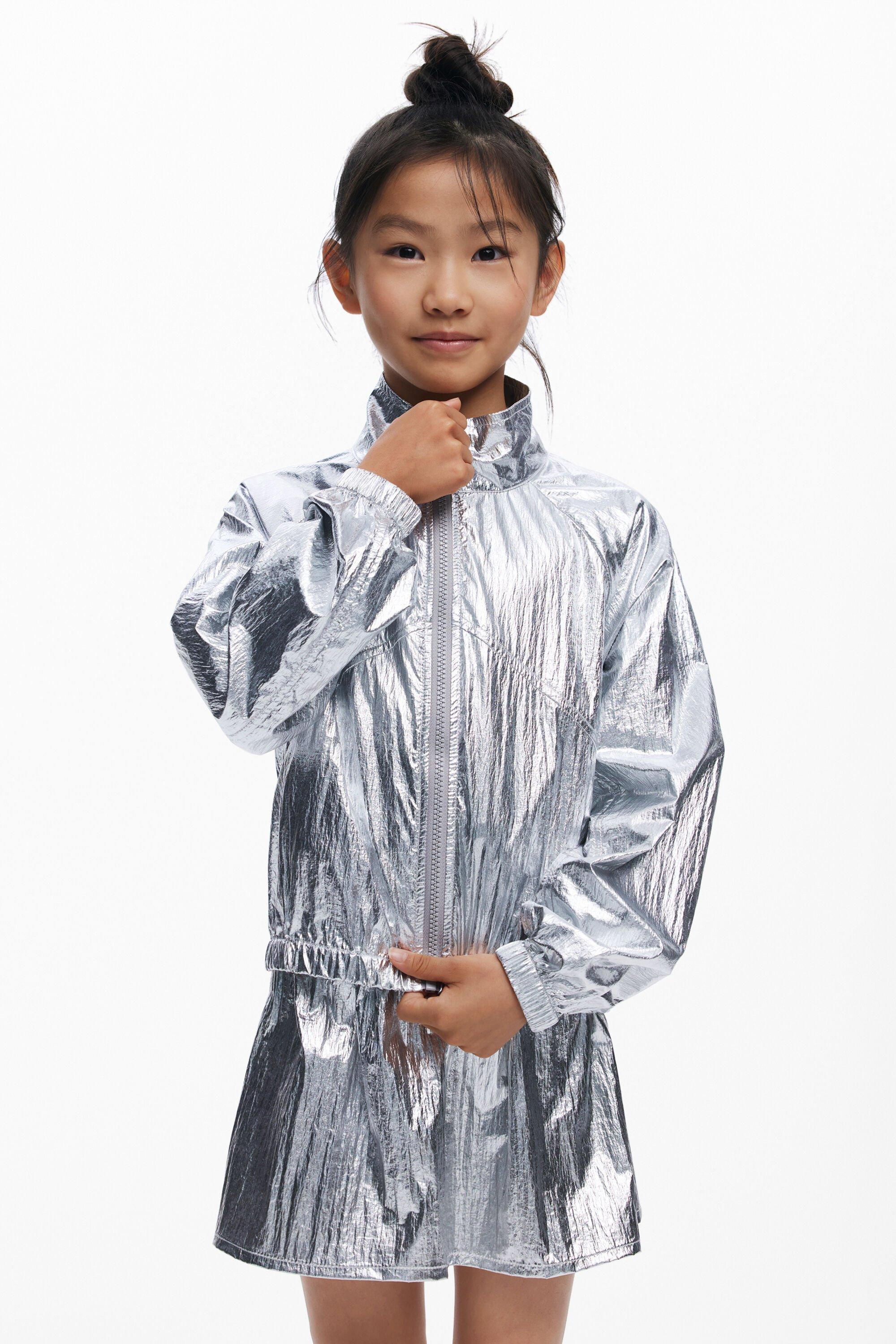 Reversible silver jacket by DESIGUAL