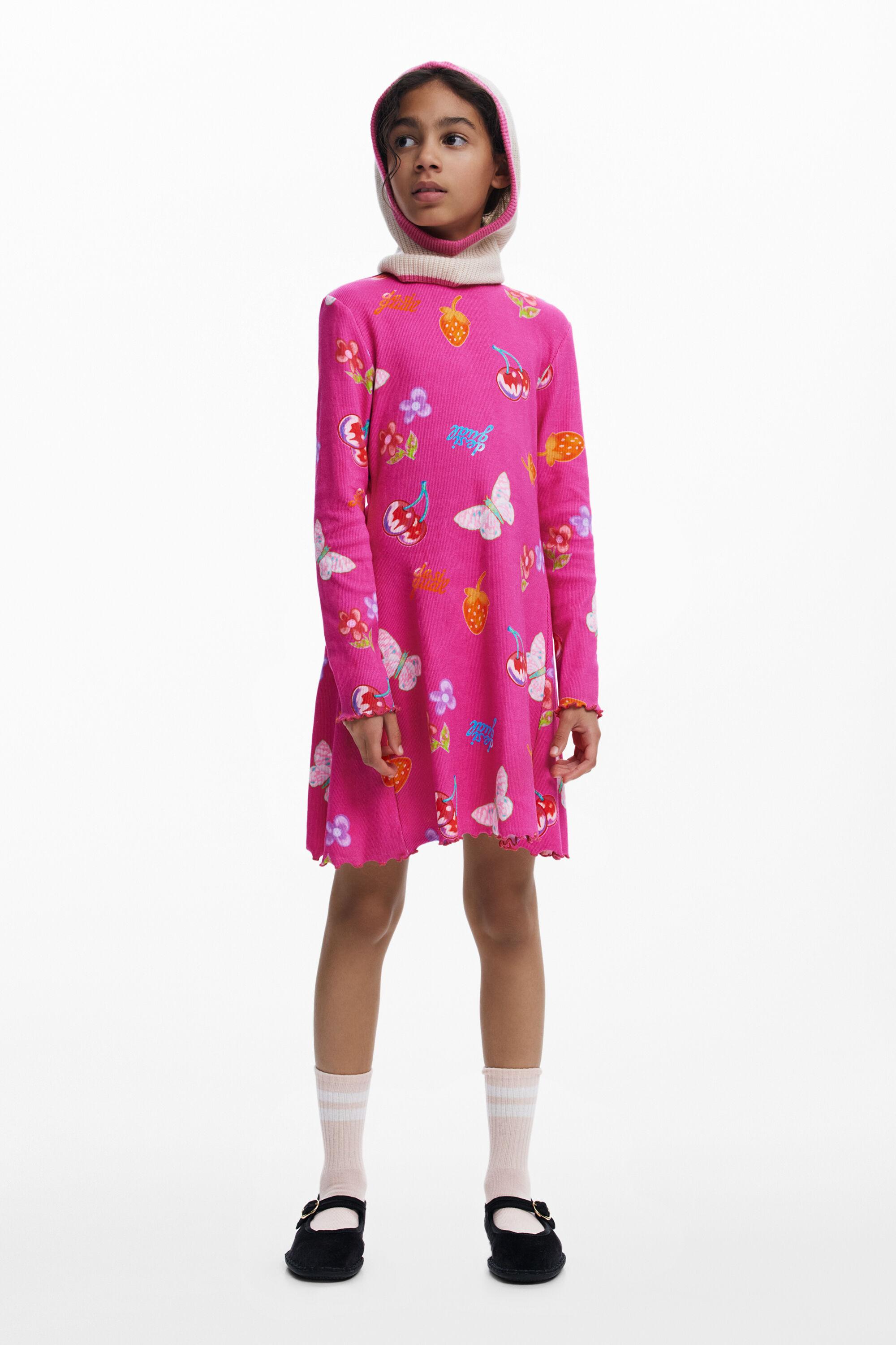 Ribbed skater dress shapes by DESIGUAL