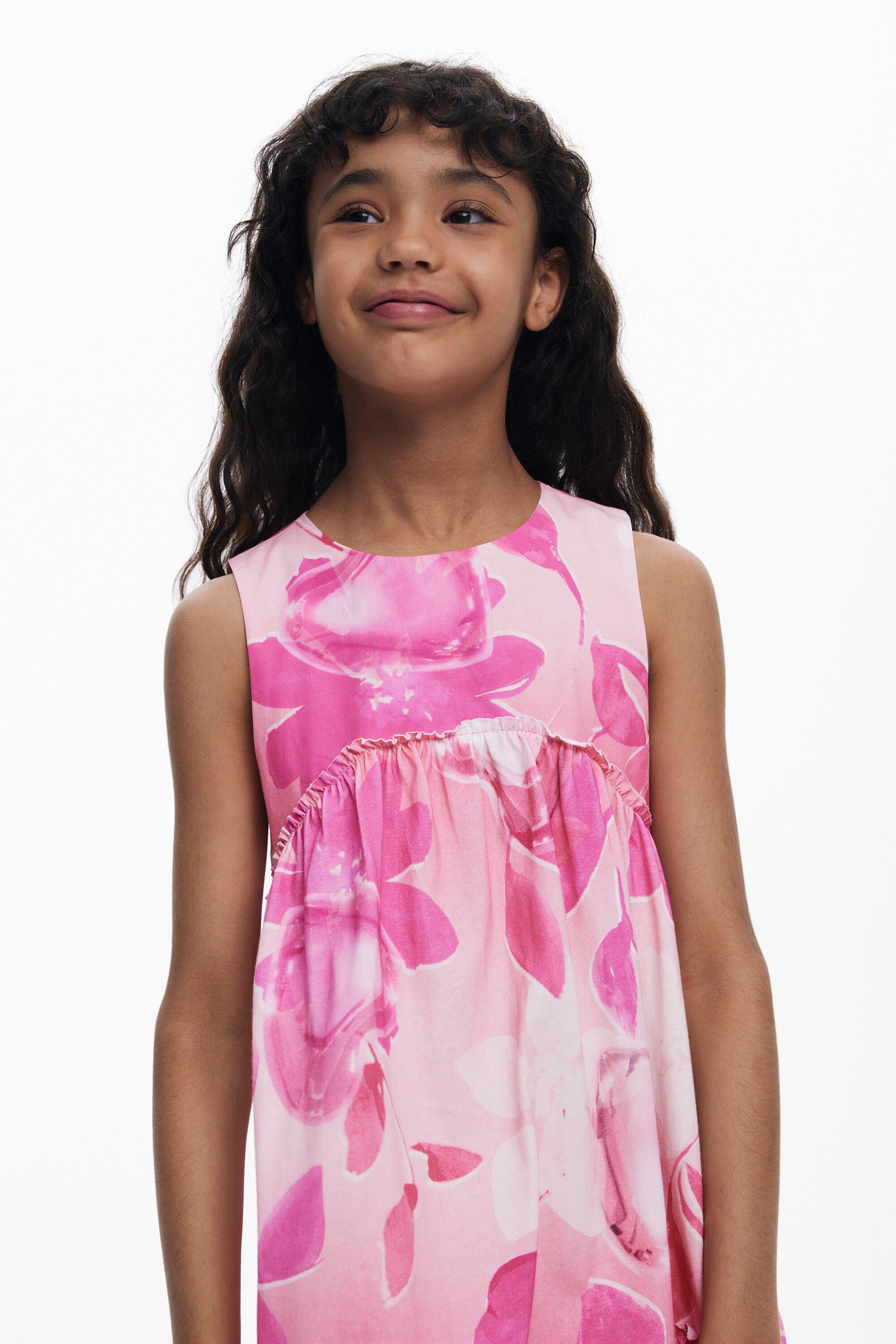 Ruched Floral Dress by DESIGUAL