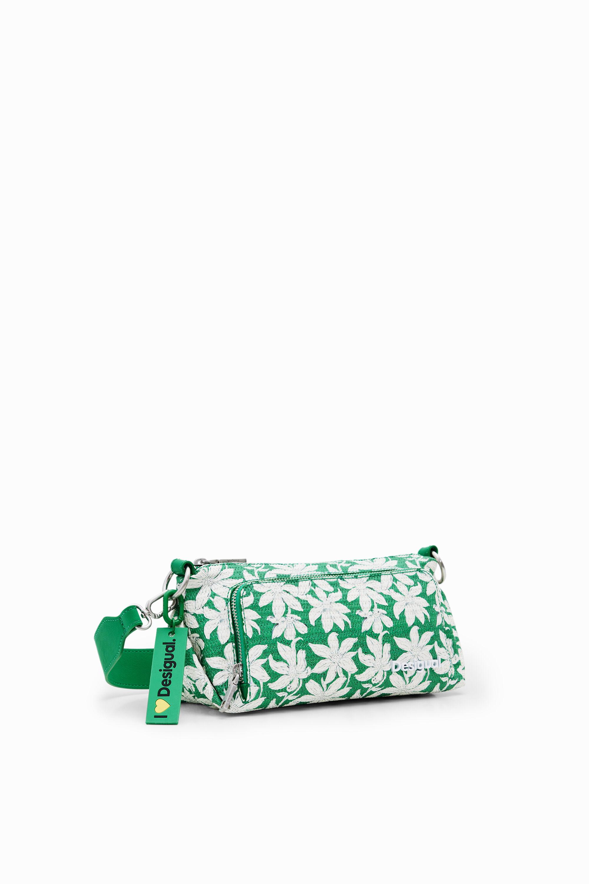 S textured floral crossbody bag by DESIGUAL