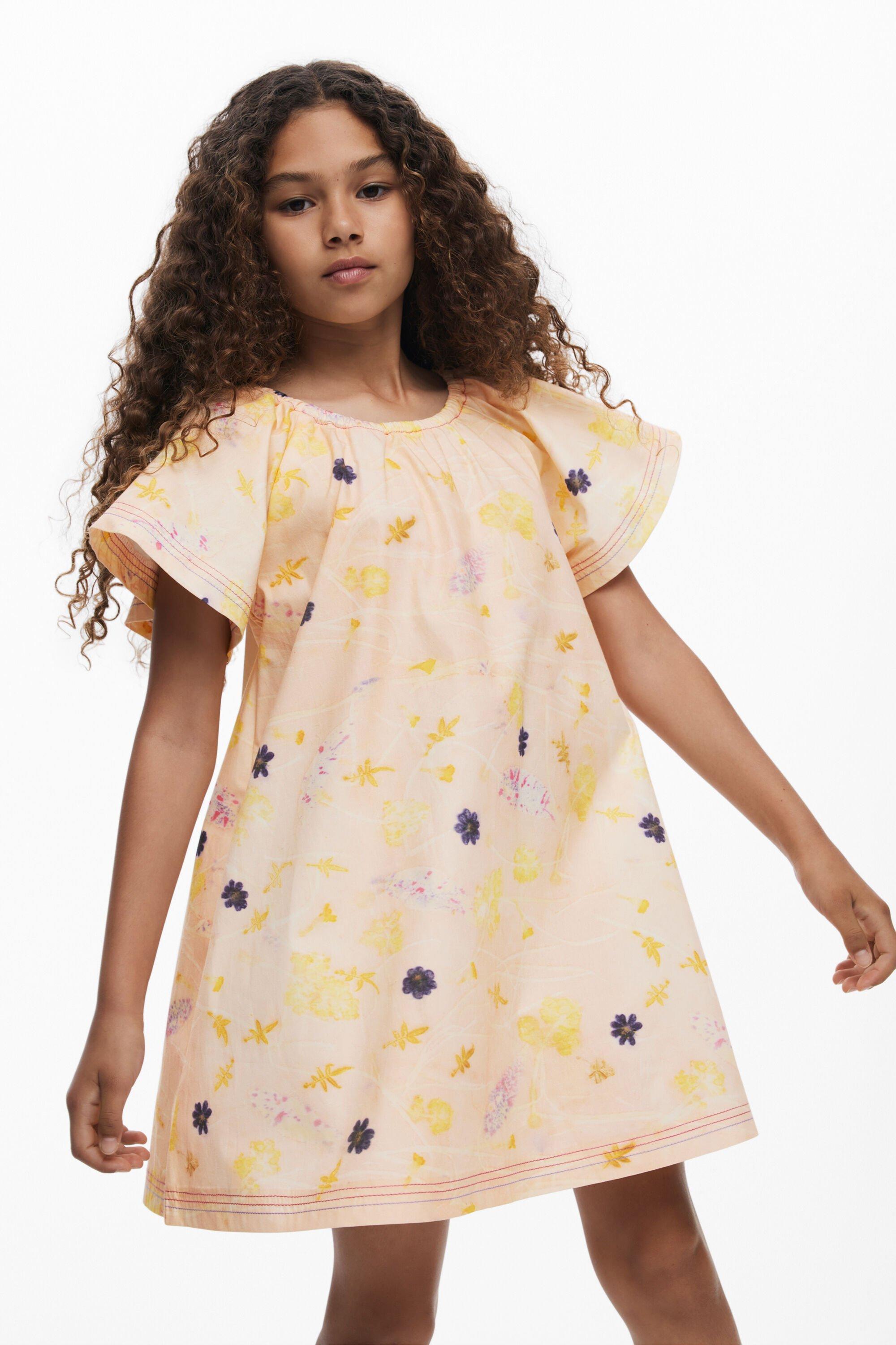 Short-Sleeved Floral Dress by DESIGUAL