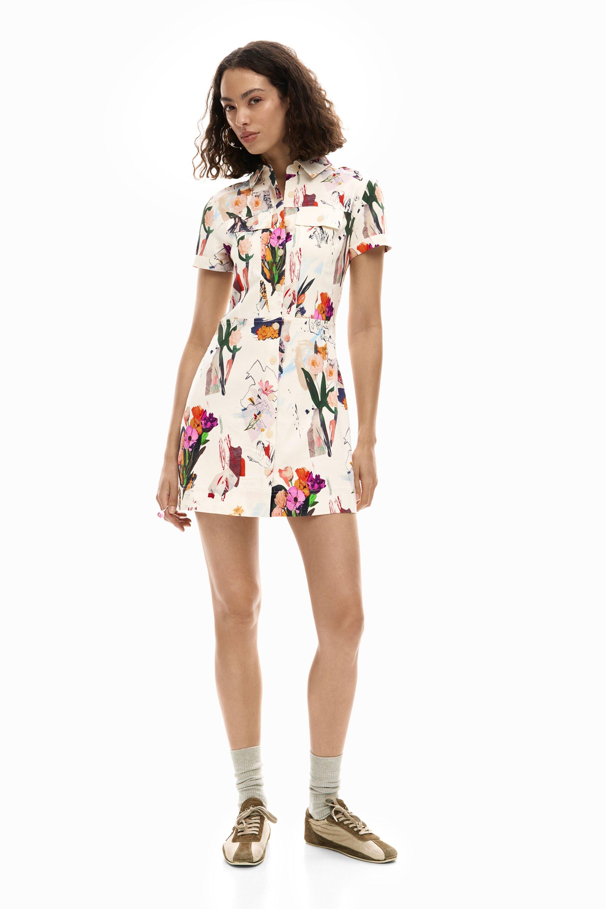 Short collage dress by DESIGUAL