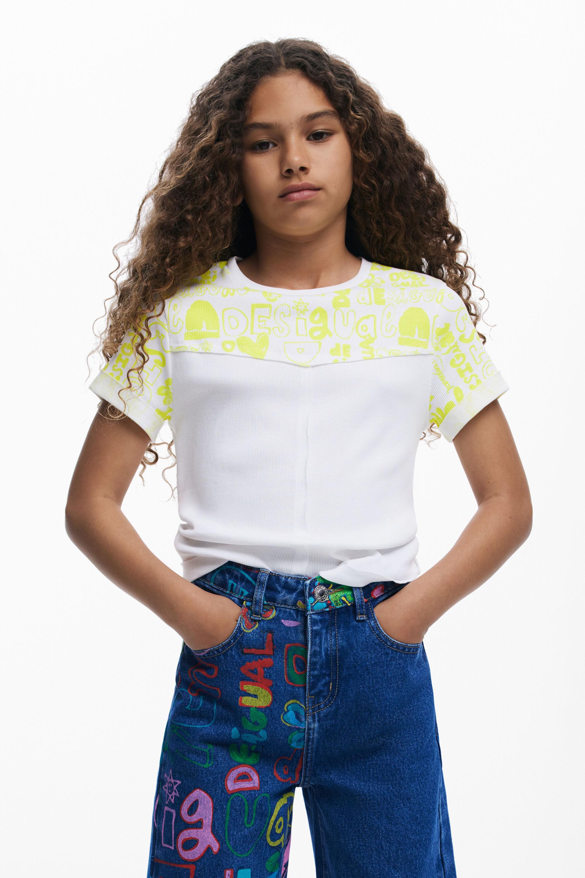 Short-sleeve T-shirt with lettering by DESIGUAL