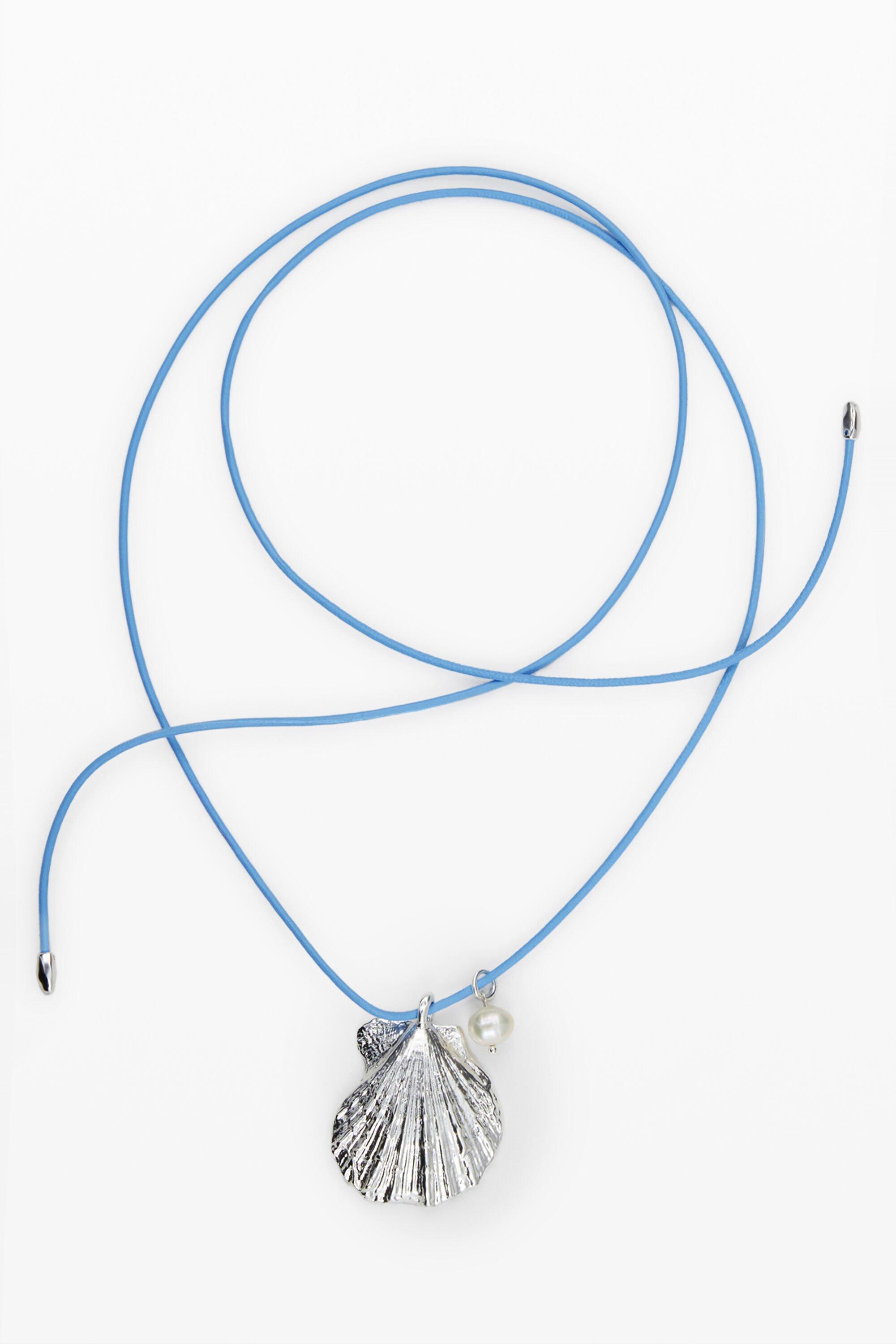 Silver-plated shell pendant cord Zalio by DESIGUAL