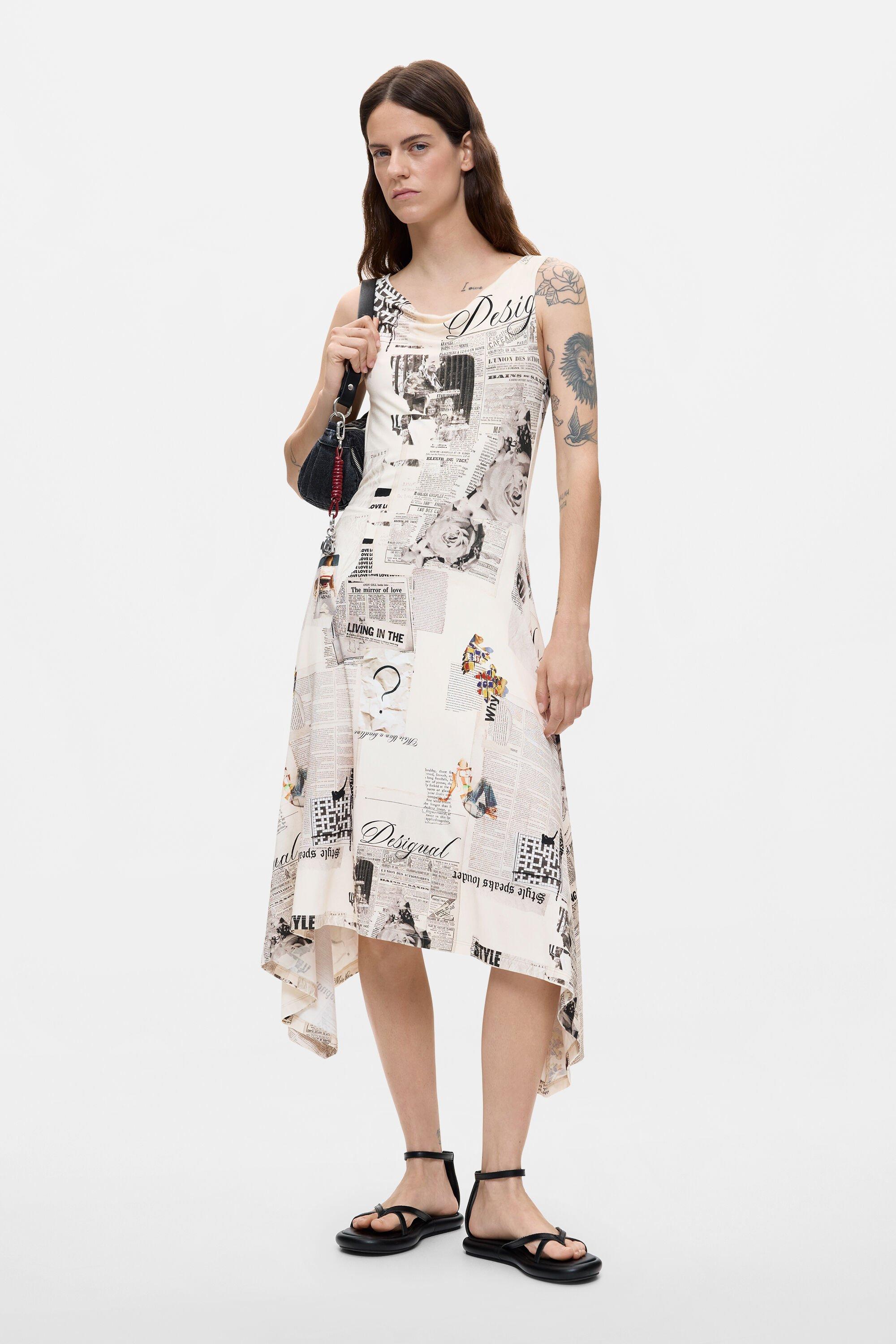 Sleeveless printed dress by DESIGUAL