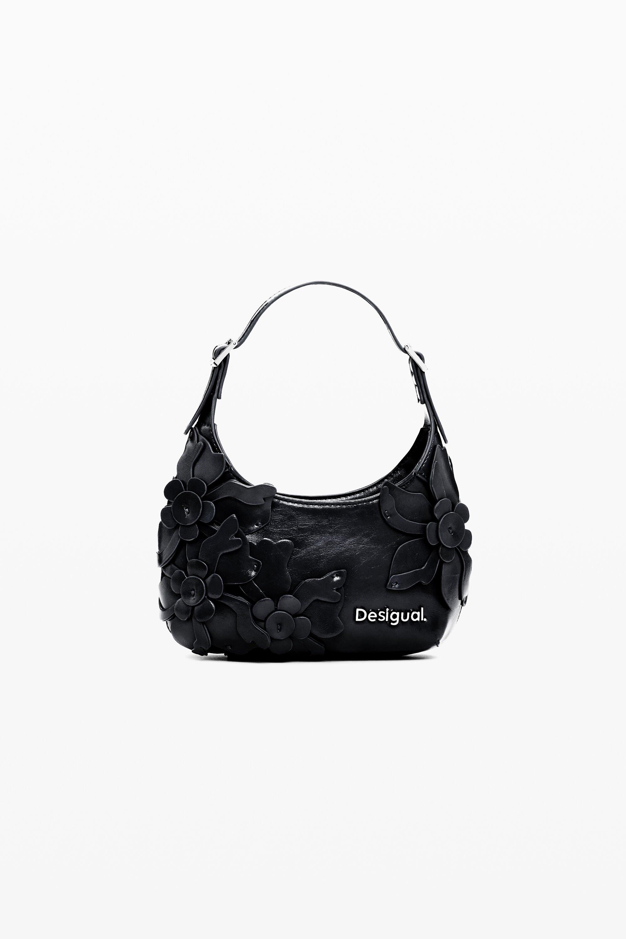 Small bag with flower appliqués by DESIGUAL