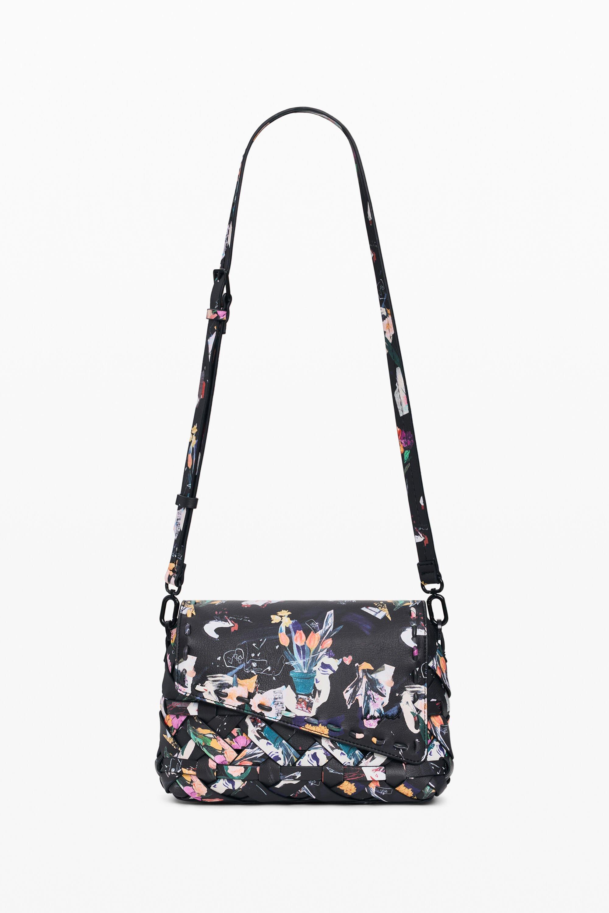 Small braided floral bag by DESIGUAL