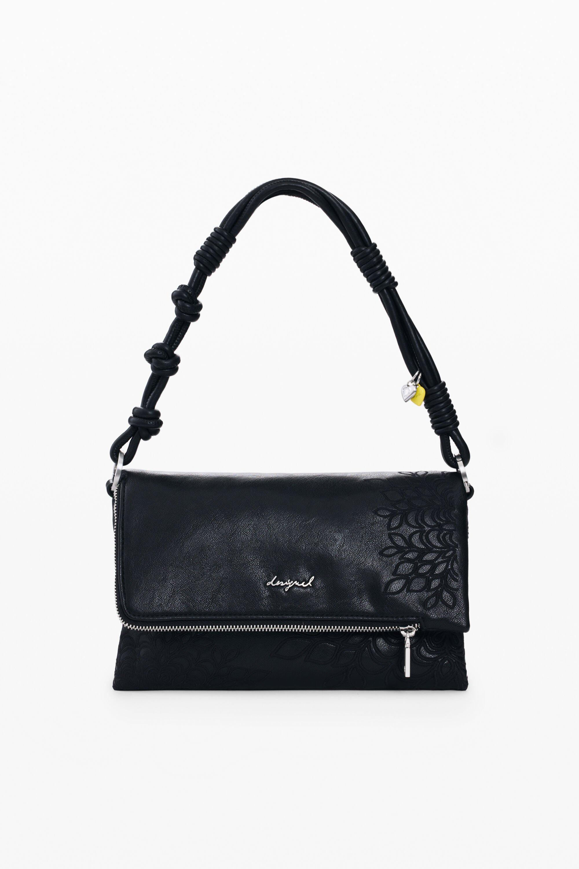 Small embroidered flap bag by DESIGUAL