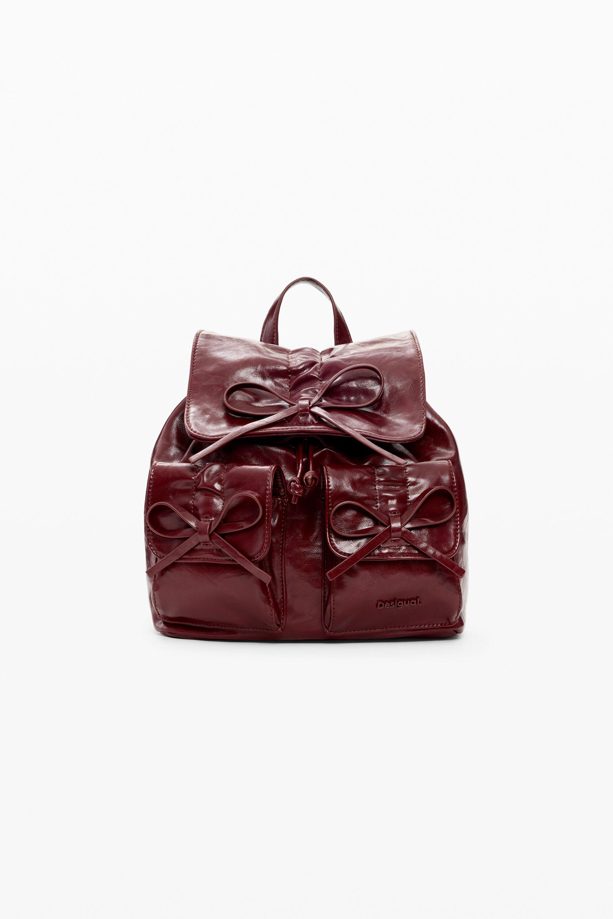 Small shiny backpack bow by DESIGUAL