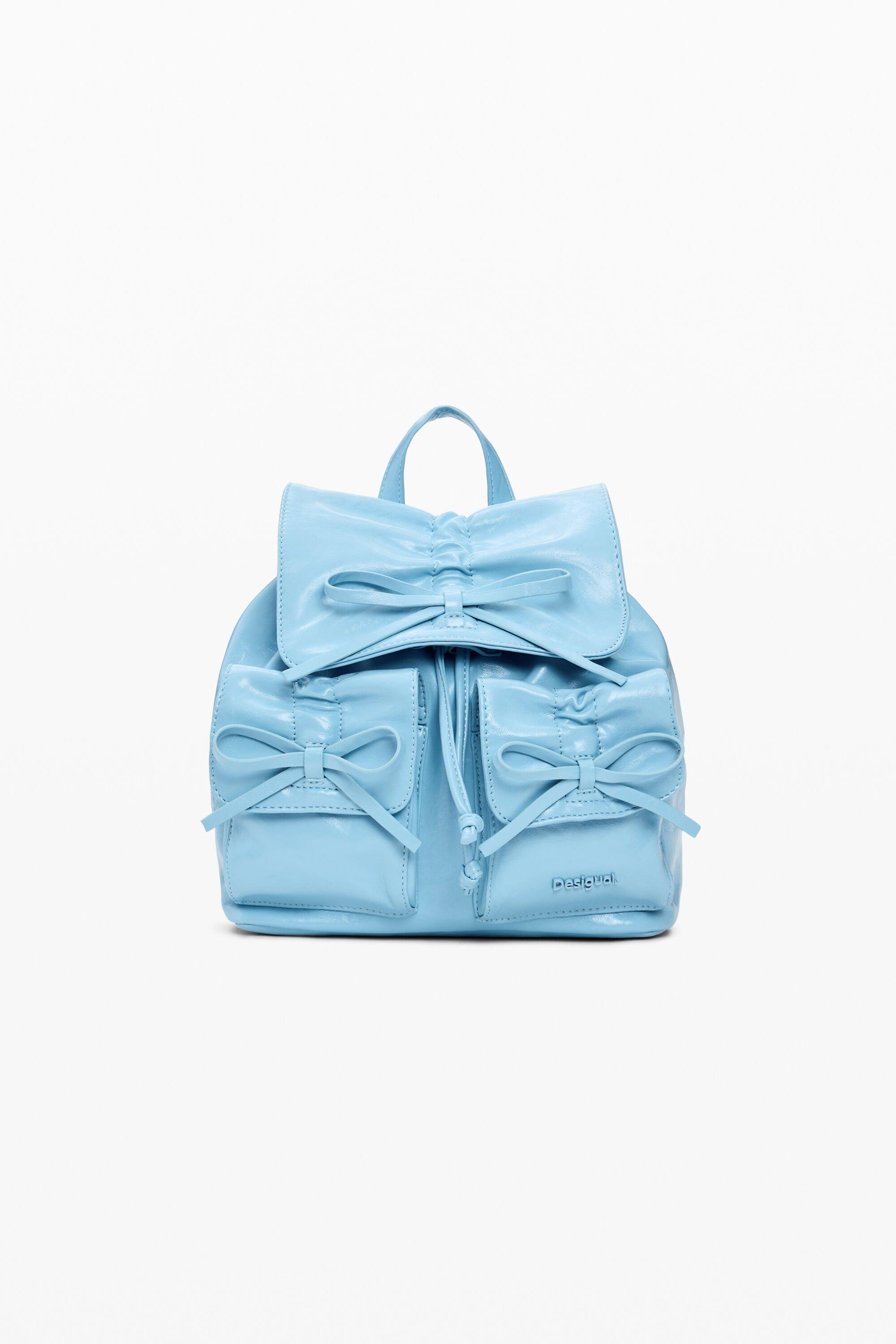 Small shiny bow backpack by DESIGUAL
