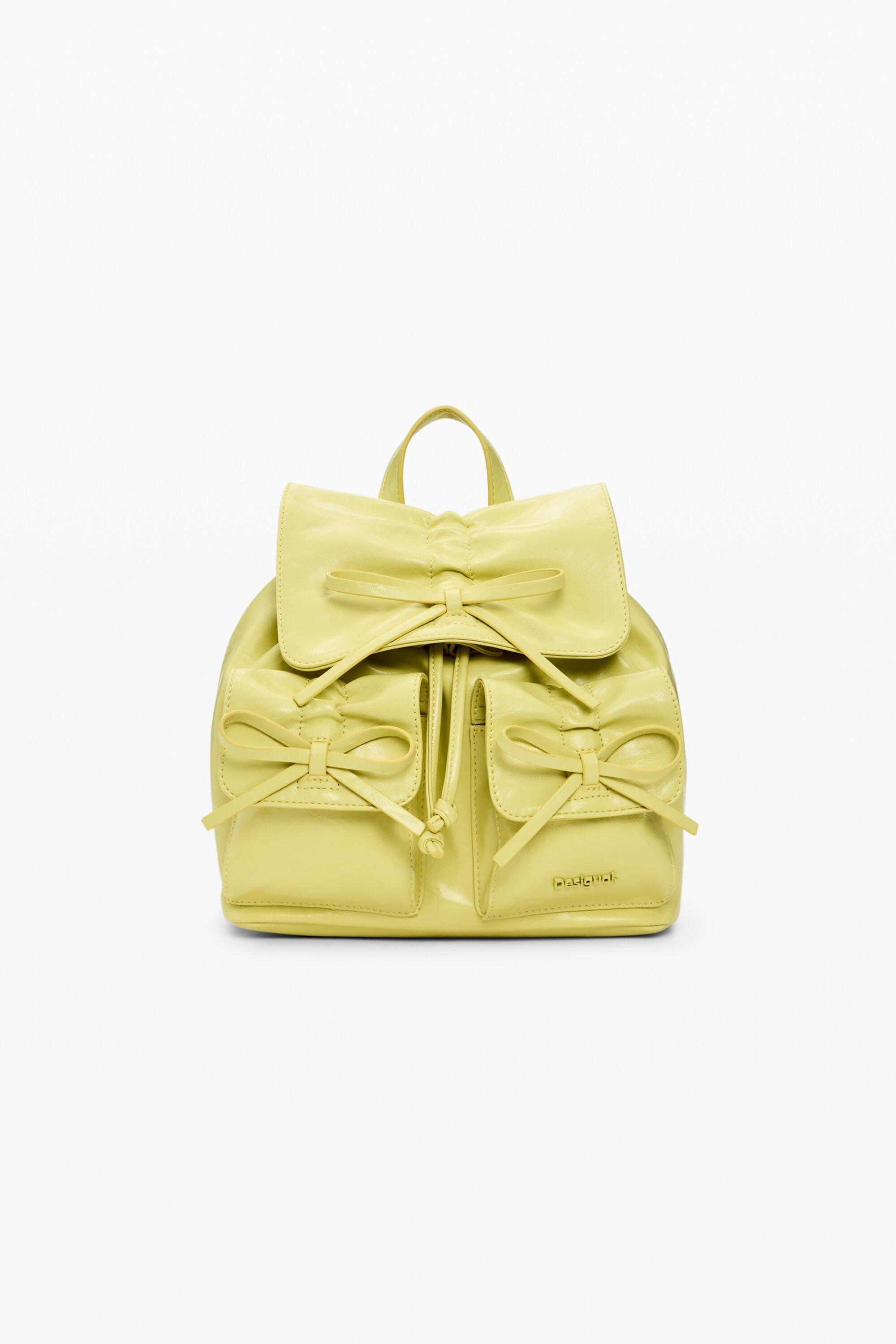 Small shiny bow backpack by DESIGUAL