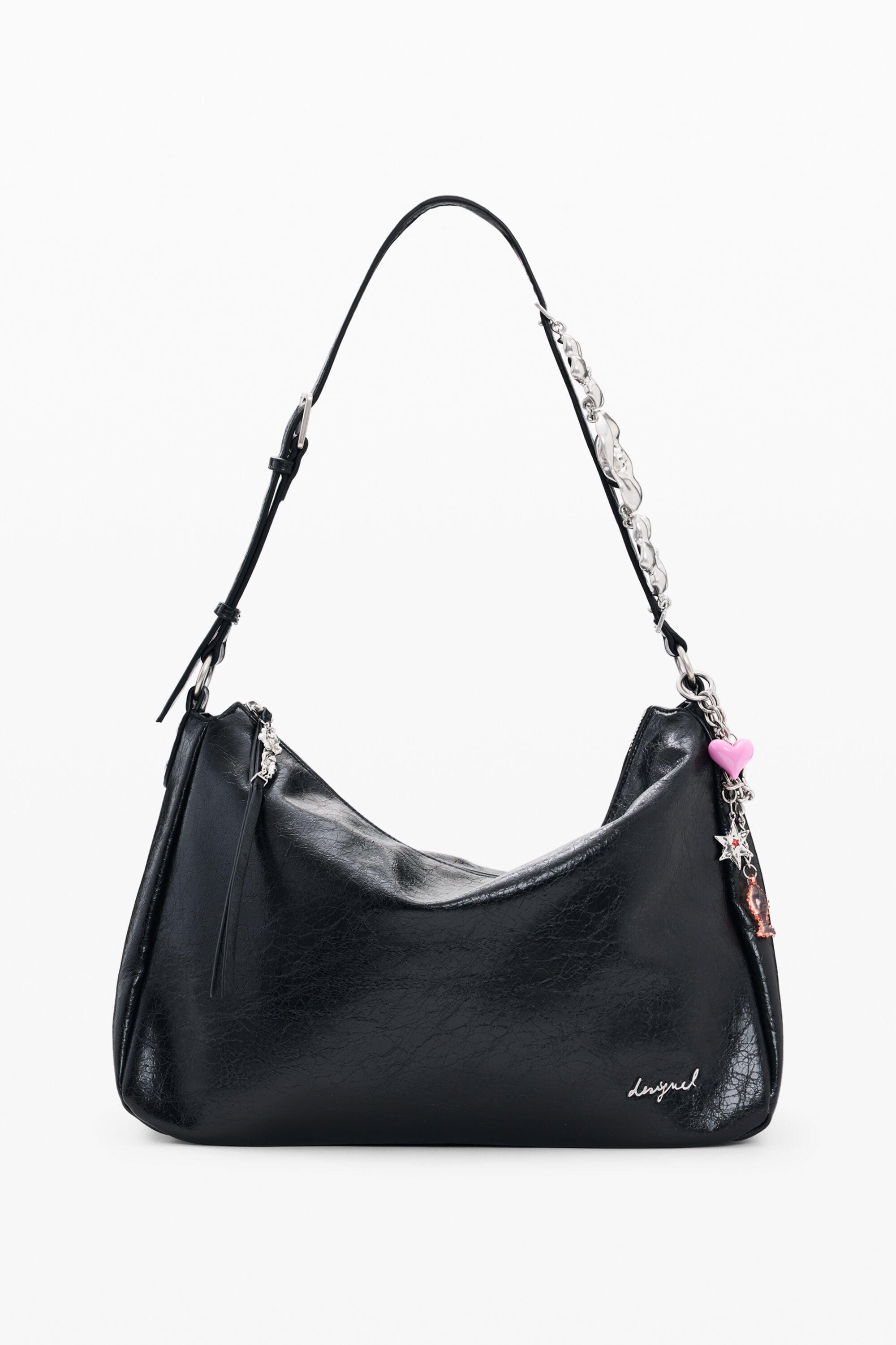 Square faux leather bag by DESIGUAL