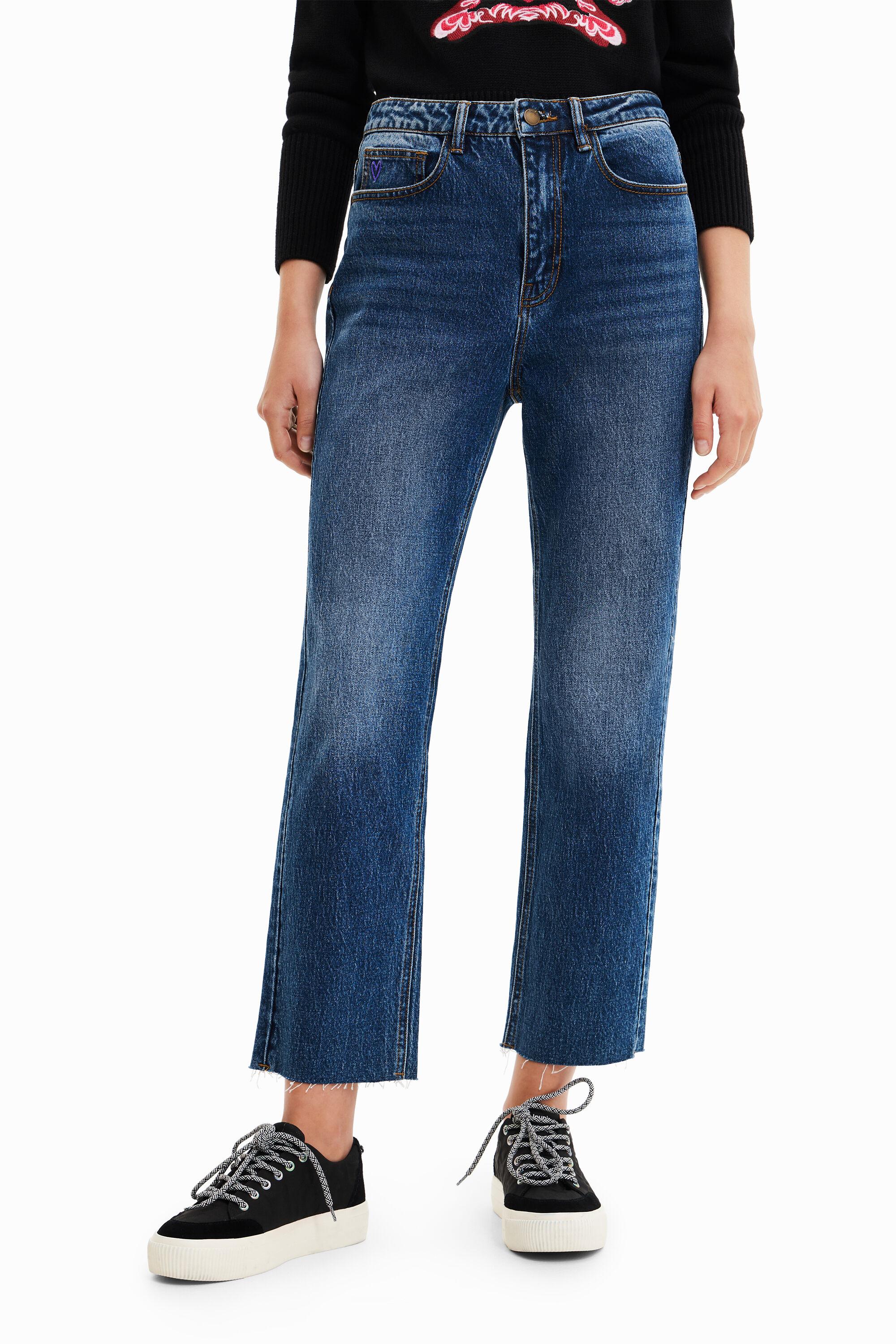 Straight cropped jeans by DESIGUAL