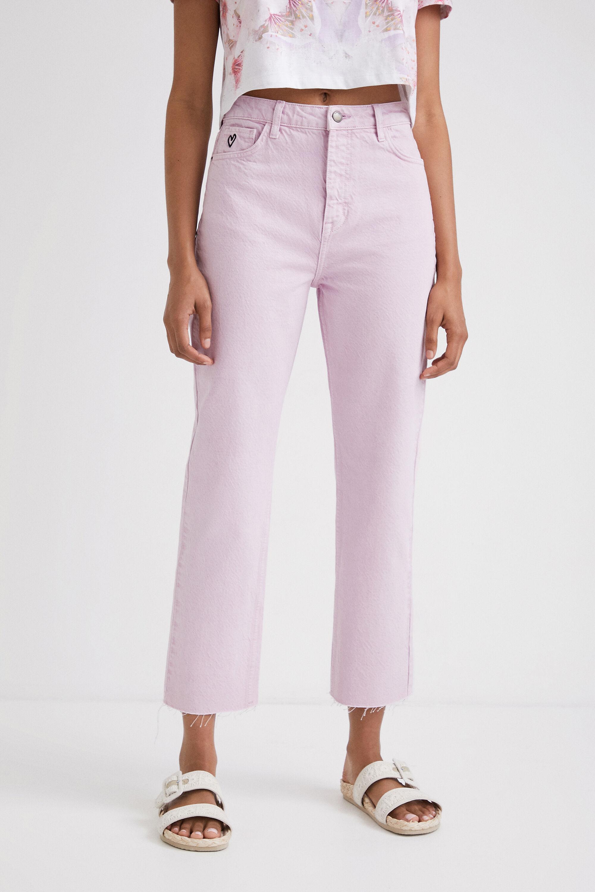 Straight cropped jeans by DESIGUAL