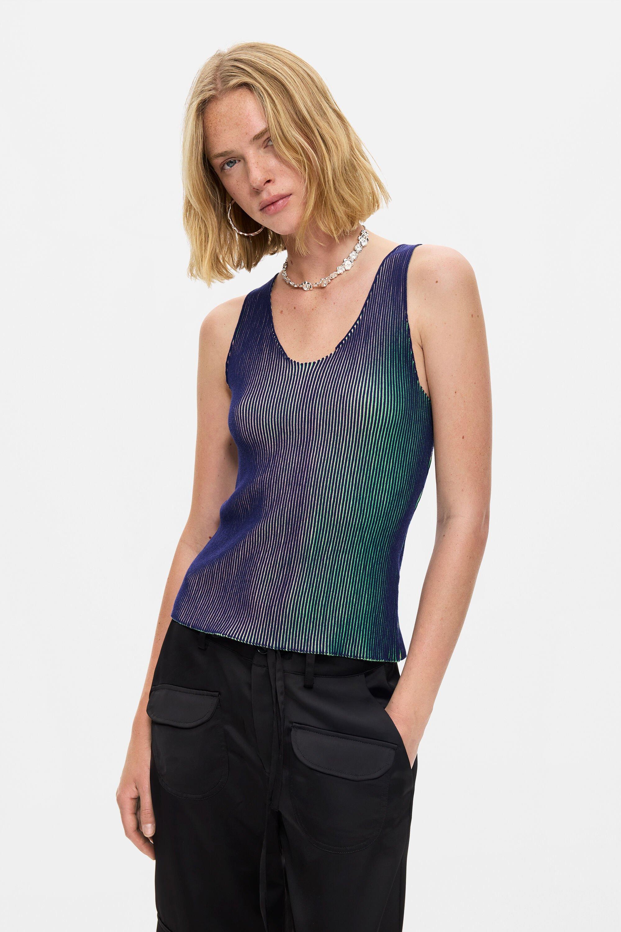 Strappy Knit T-shirt by DESIGUAL