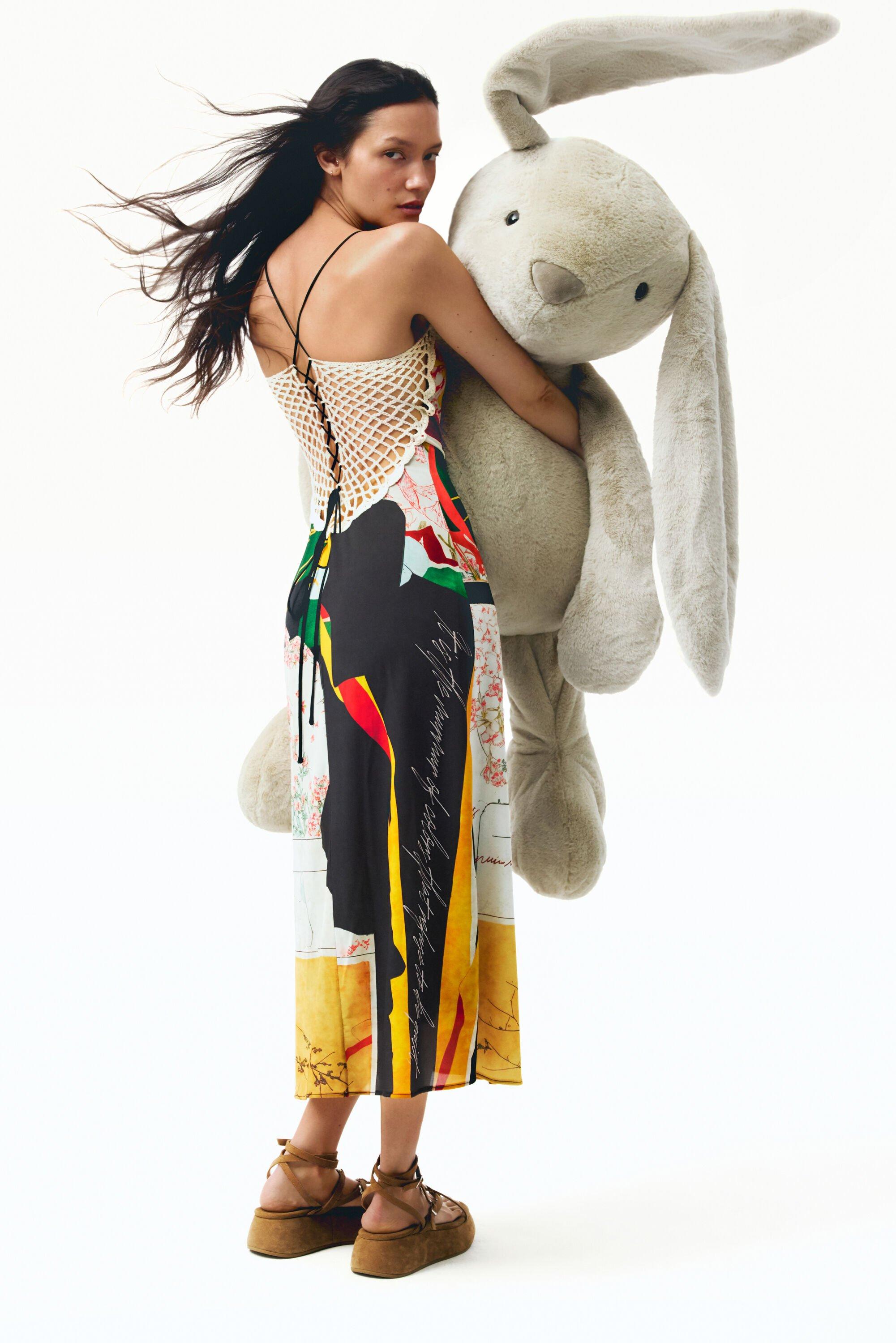 Strappy knit dress by DESIGUAL