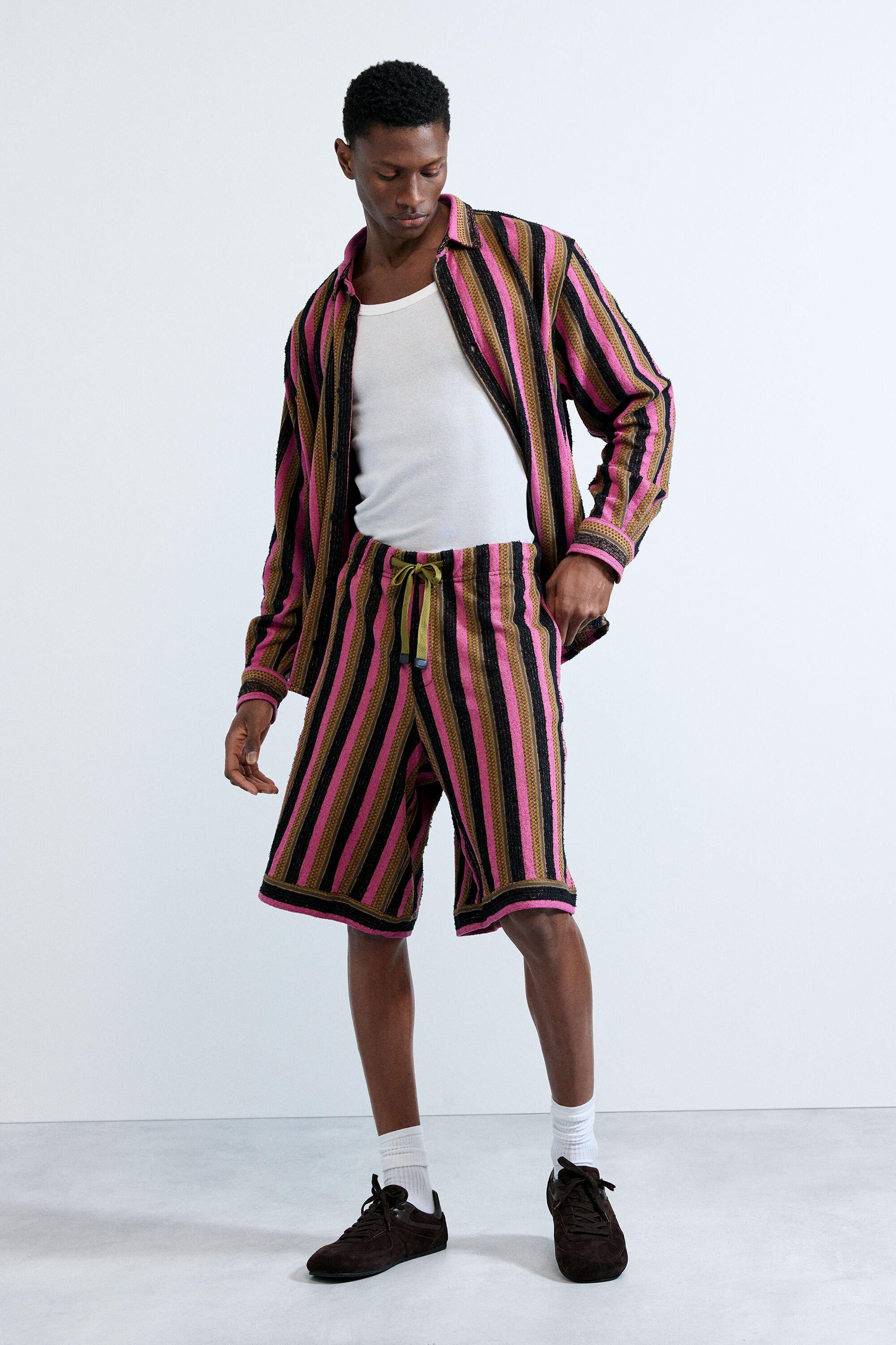 Striped Knit Bermuda by DESIGUAL