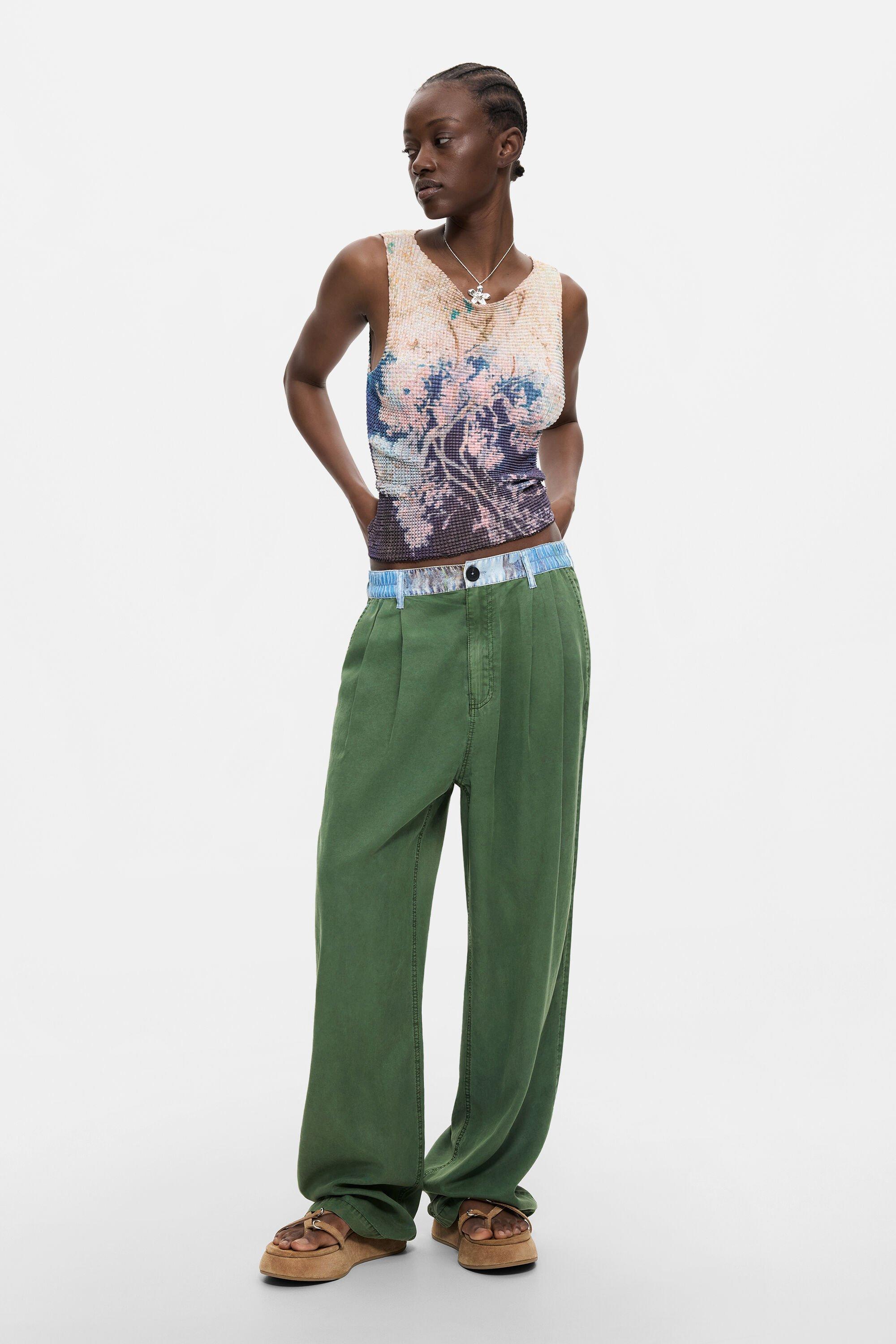 Tencel Combination Trousers by DESIGUAL