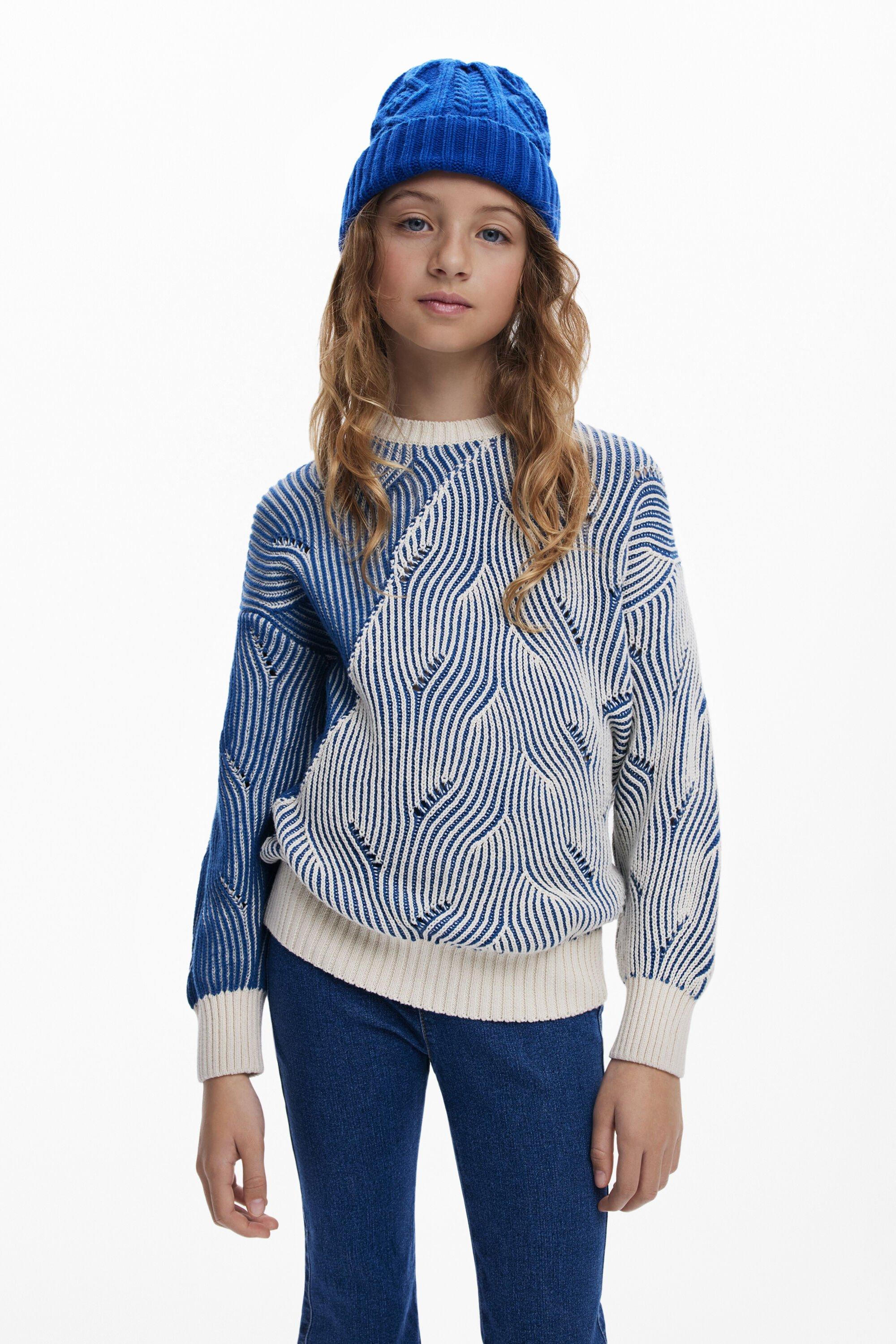 Textured striped sweater by DESIGUAL