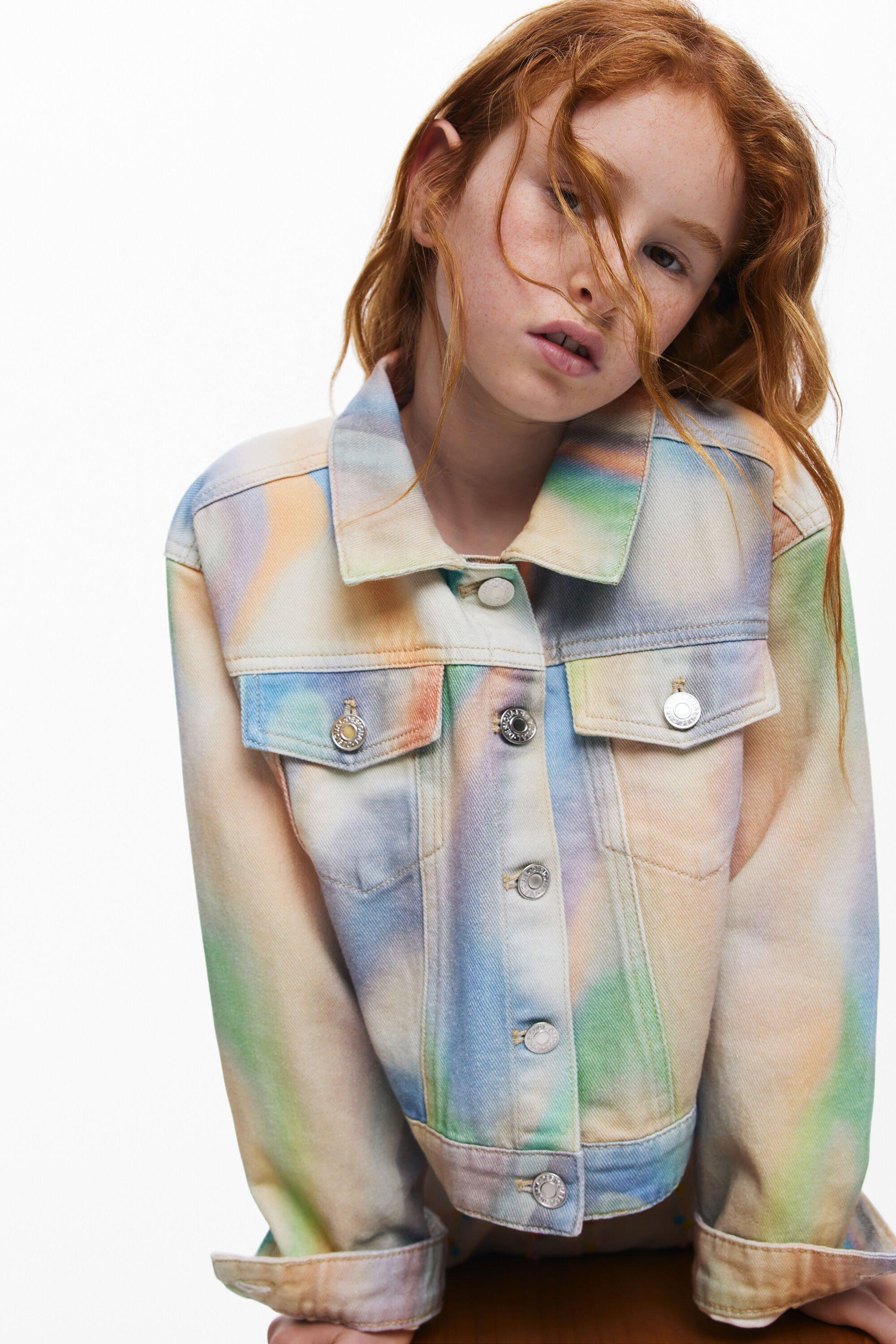 Tie-dye denim jacket by DESIGUAL