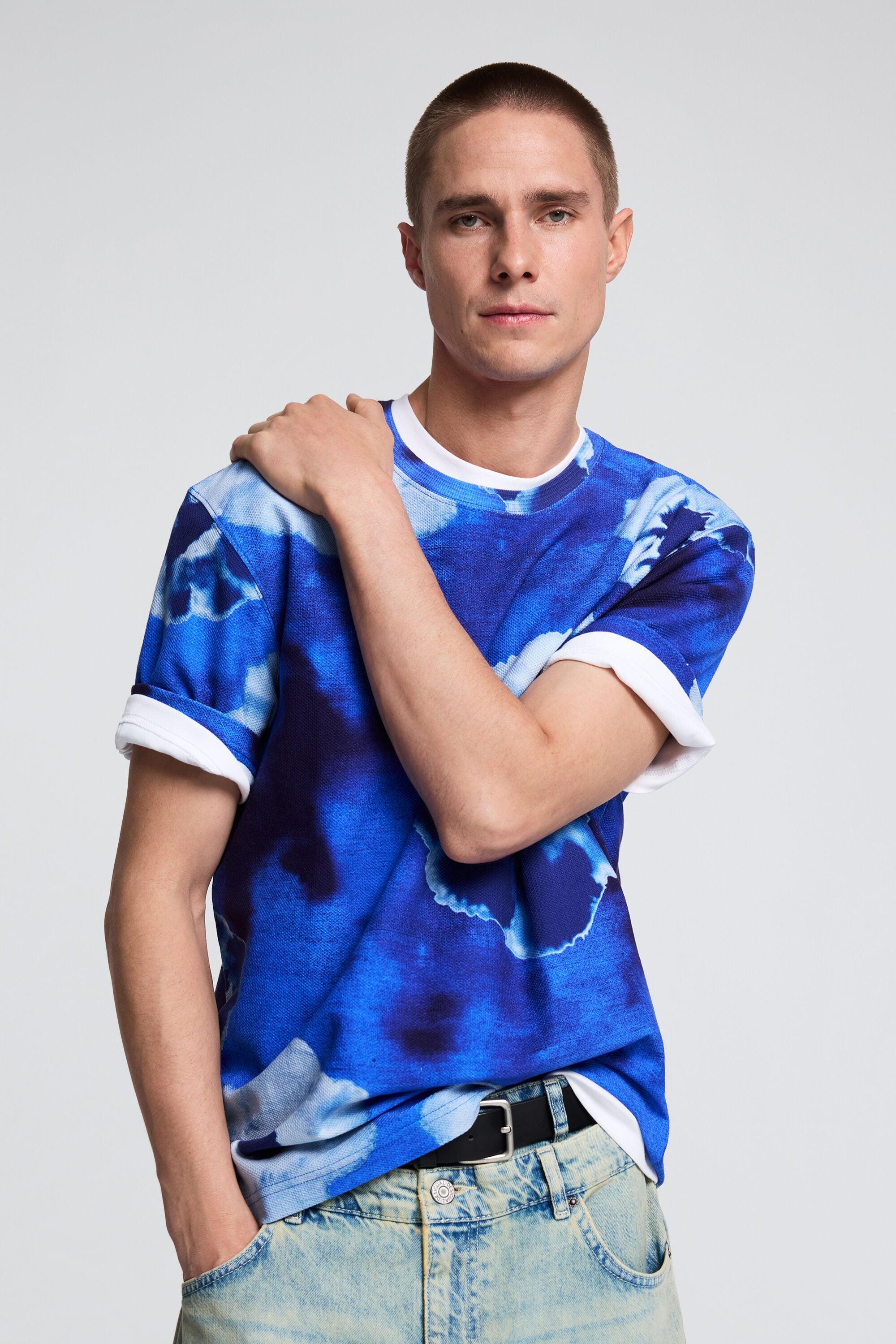Tie-dye flower T-shirt by DESIGUAL