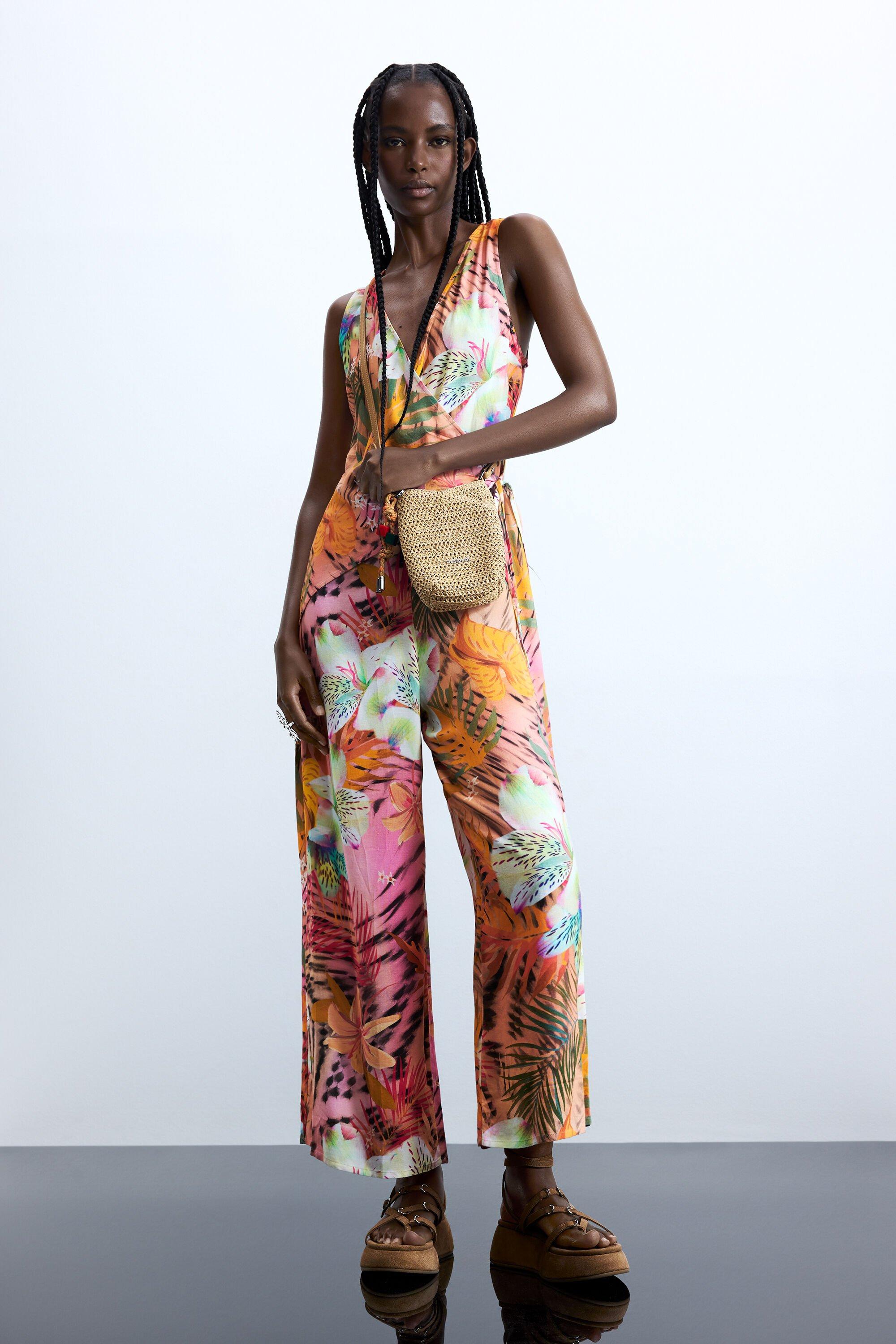 Tropical Wrap Jumpsuit by DESIGUAL