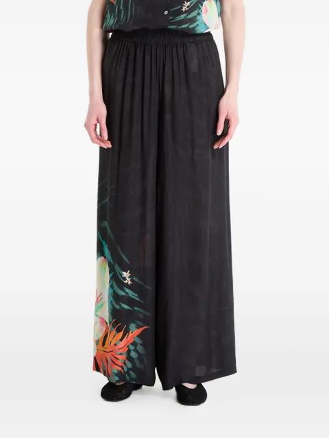 Tropical fluid palazzo pants by DESIGUAL