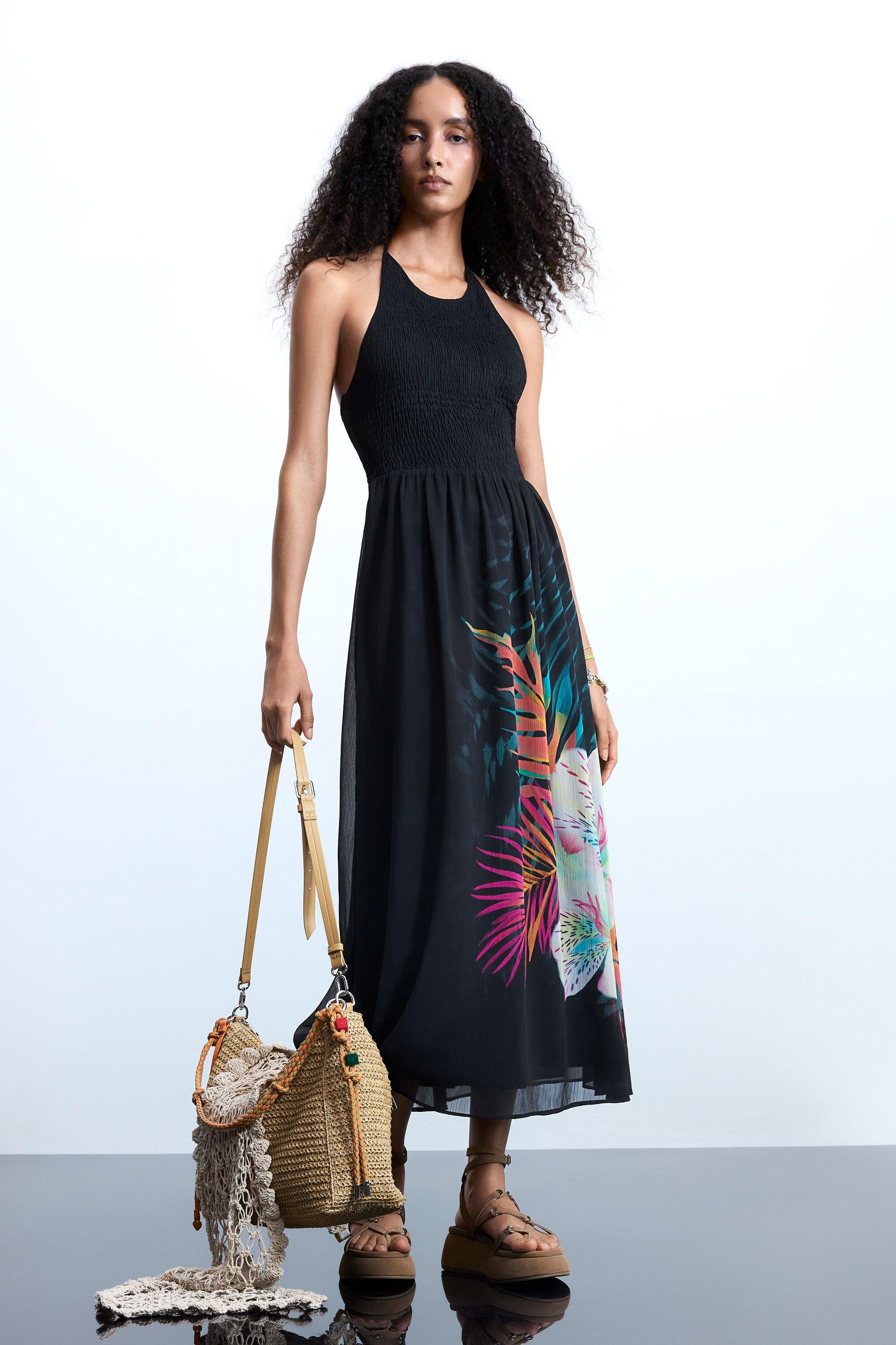 Tropical halter dress by DESIGUAL