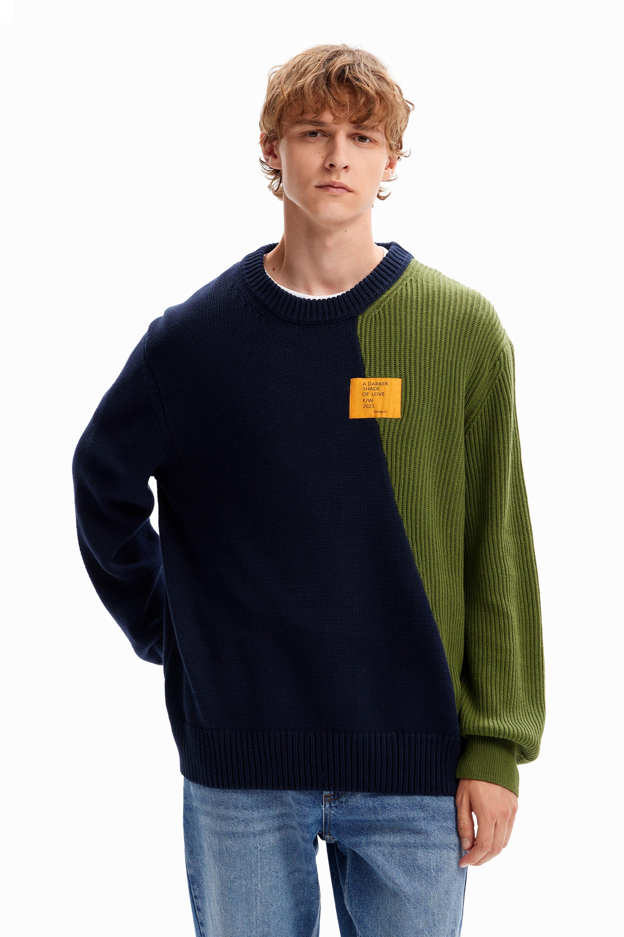 Two-tone combination jumper by DESIGUAL