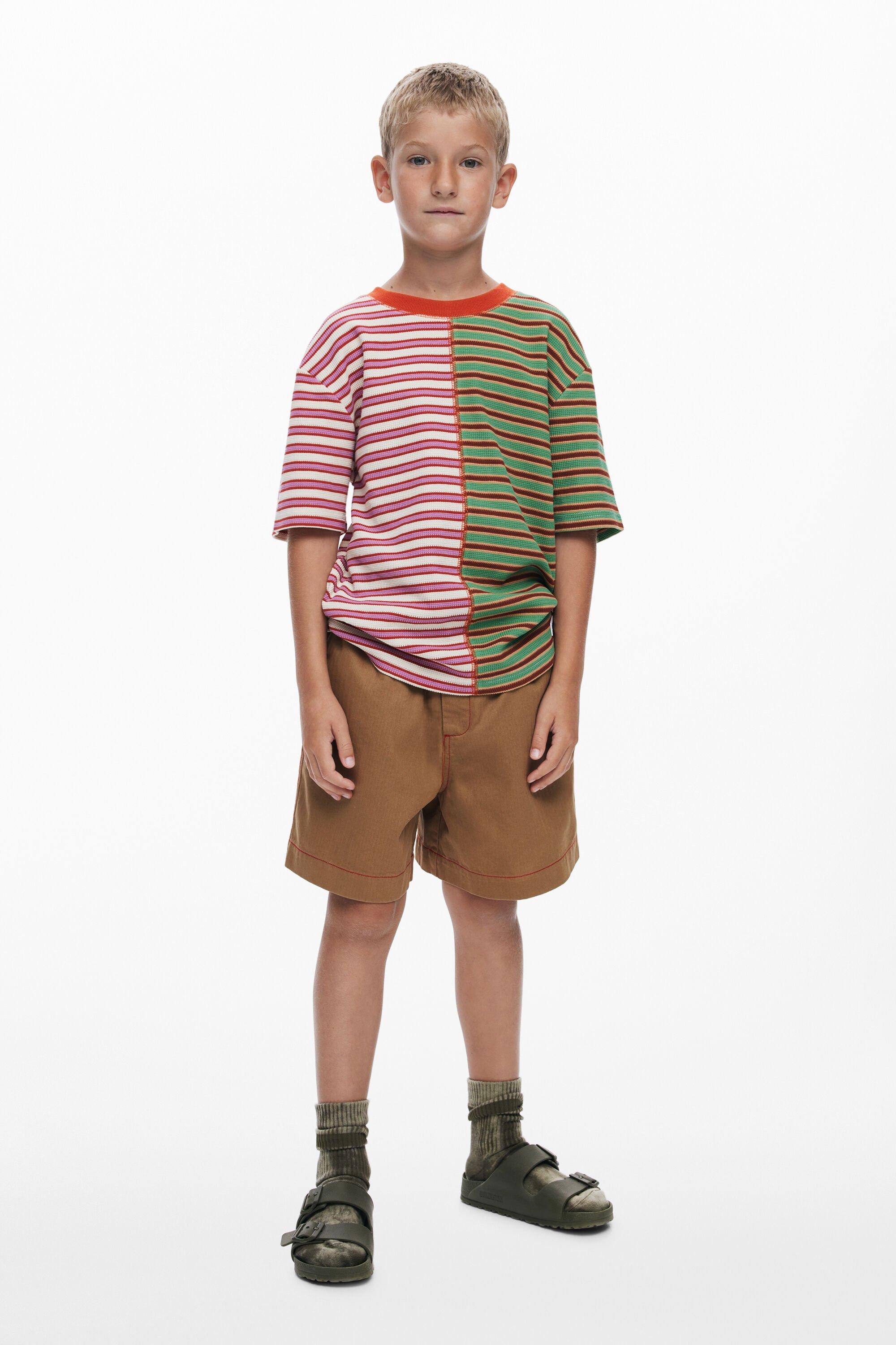 Two-tone striped t-shirt by DESIGUAL