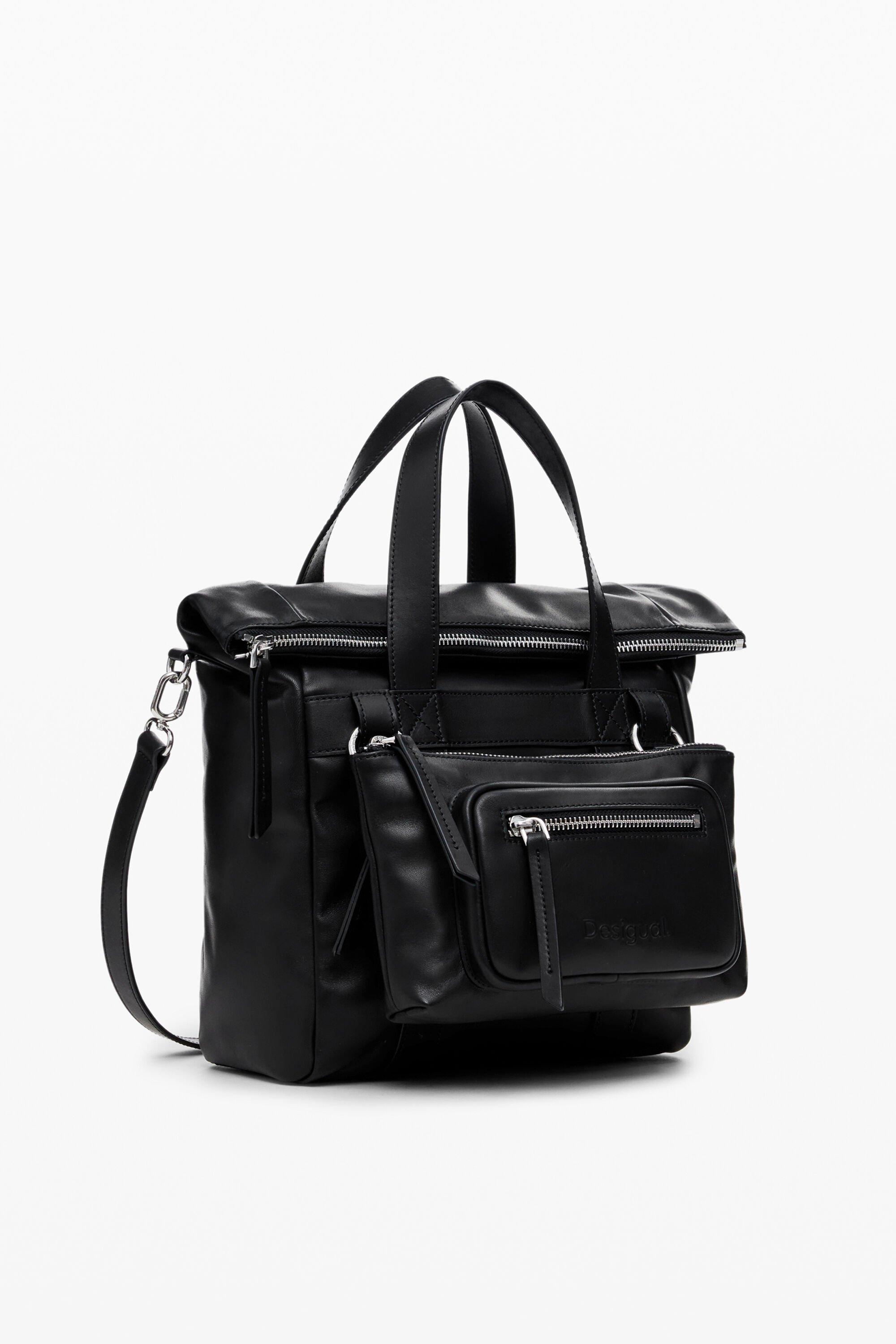 Voyager M leather backpack by DESIGUAL