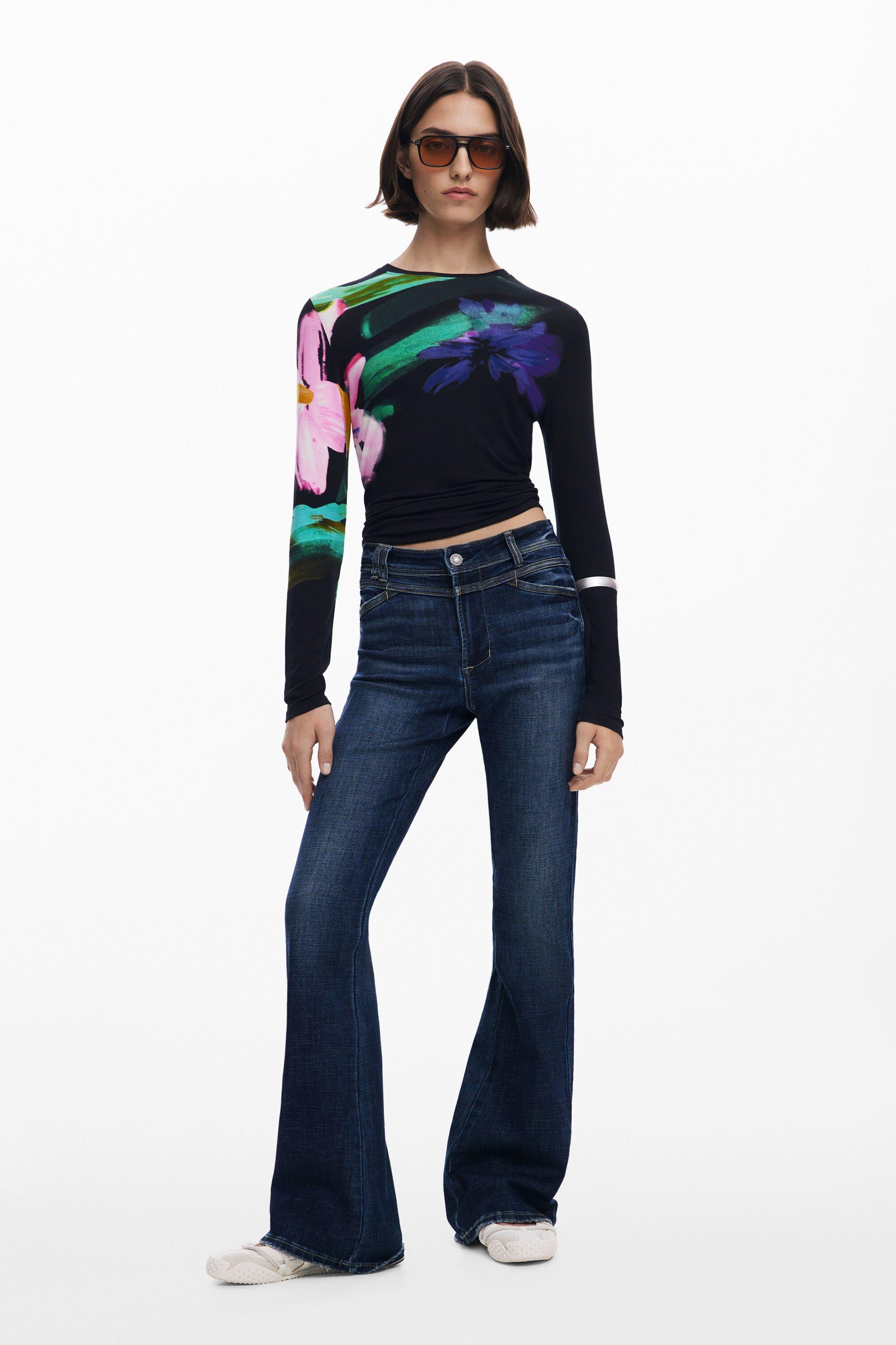 Washed flared jeans by DESIGUAL