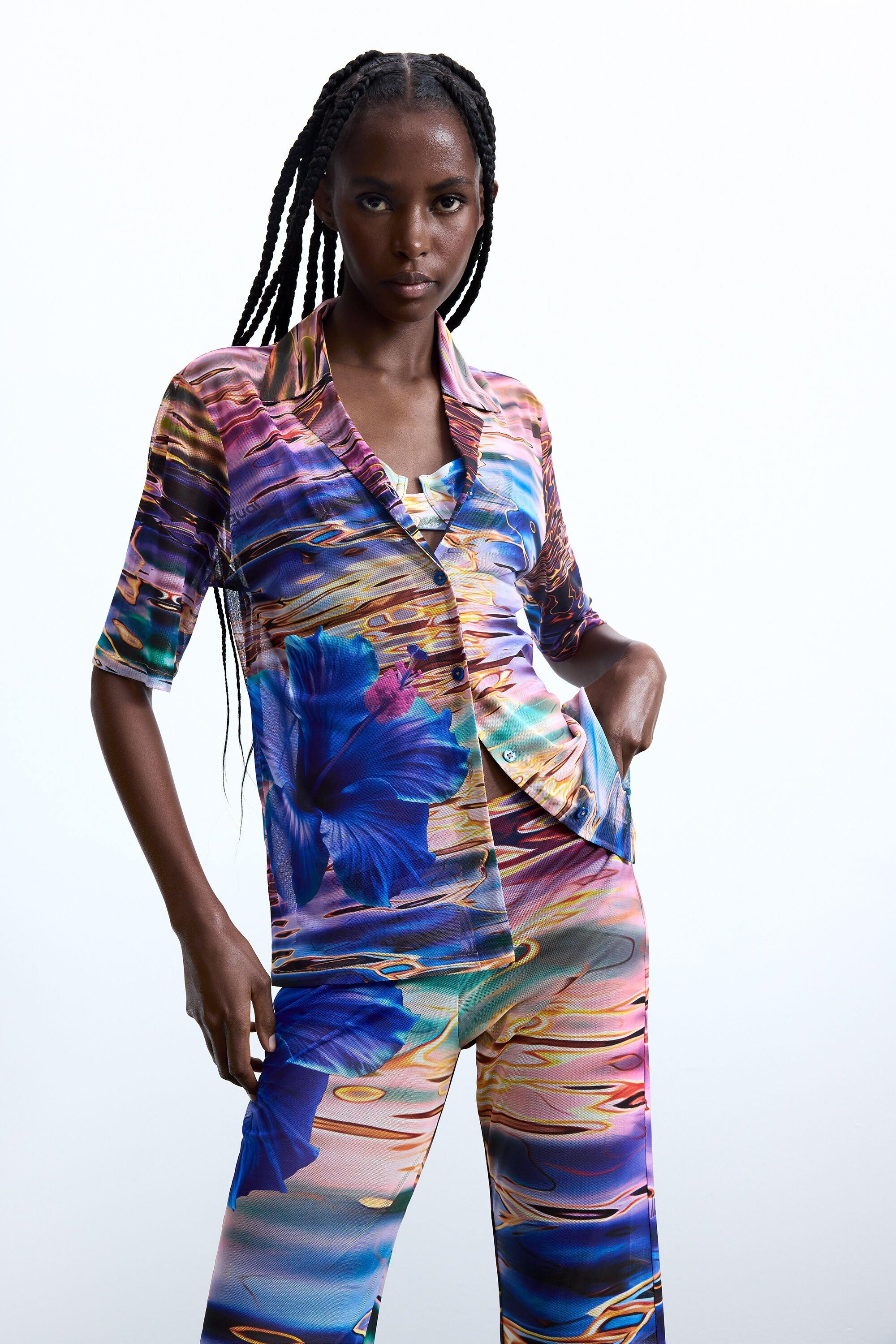 Water Flower Shirt by DESIGUAL