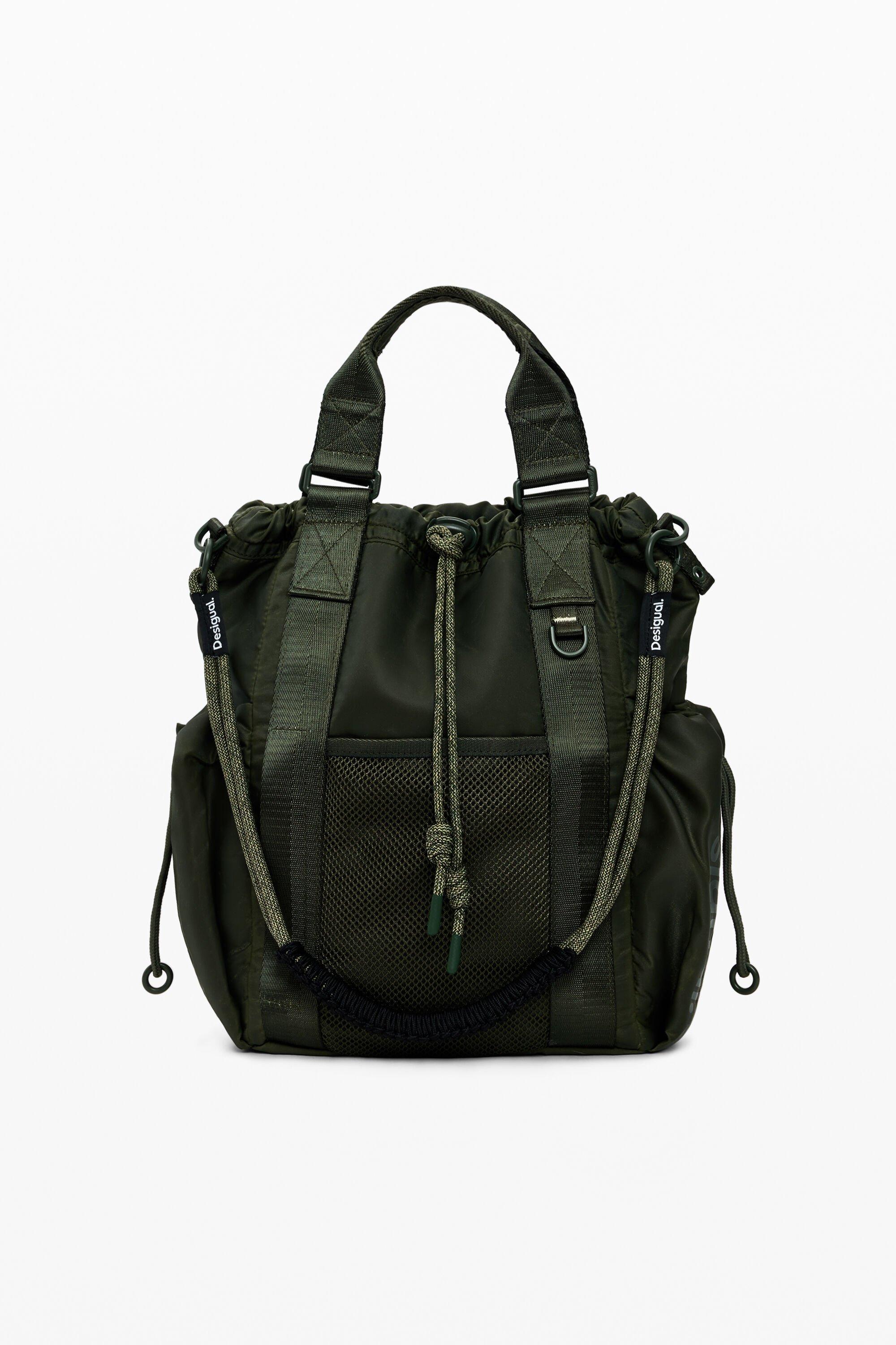 Waxed multi-position backpack by DESIGUAL