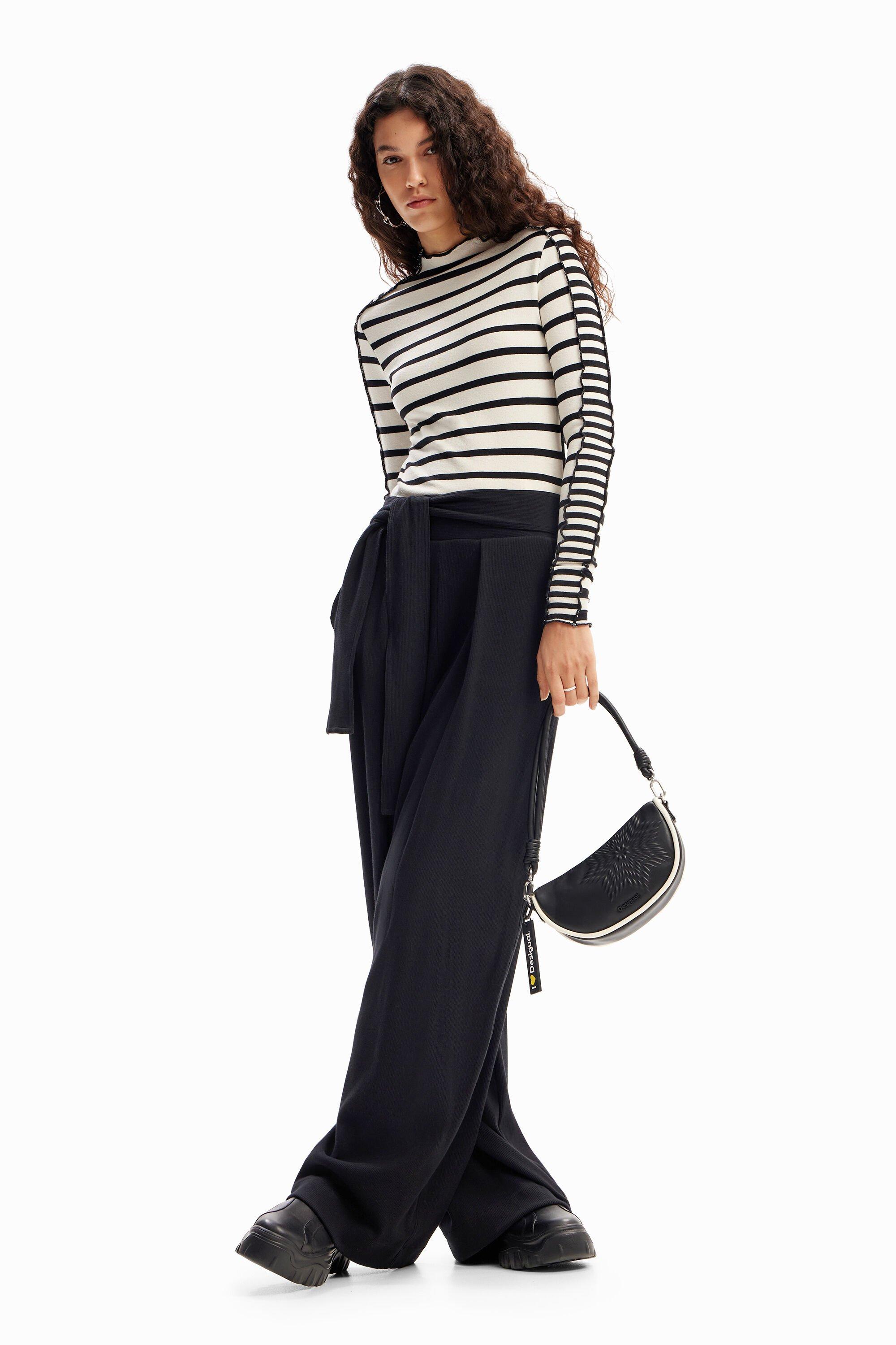 Wide-leg knit trousers by DESIGUAL