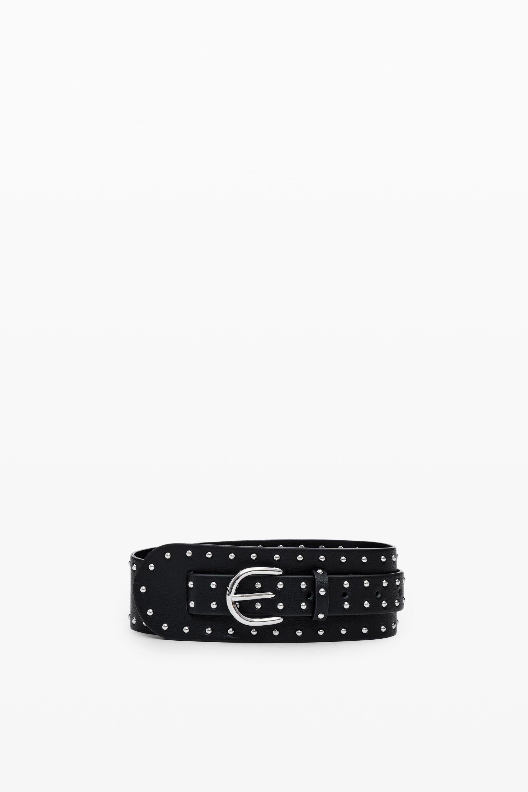 Wide studded belt by DESIGUAL