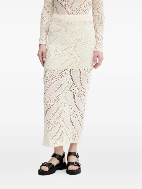 Woolf crochet midi skirt by DESIGUAL