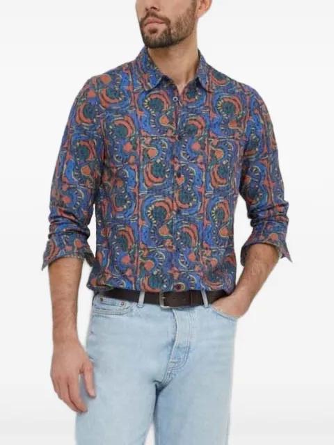 abstract-print long-sleeve shirt by DESIGUAL