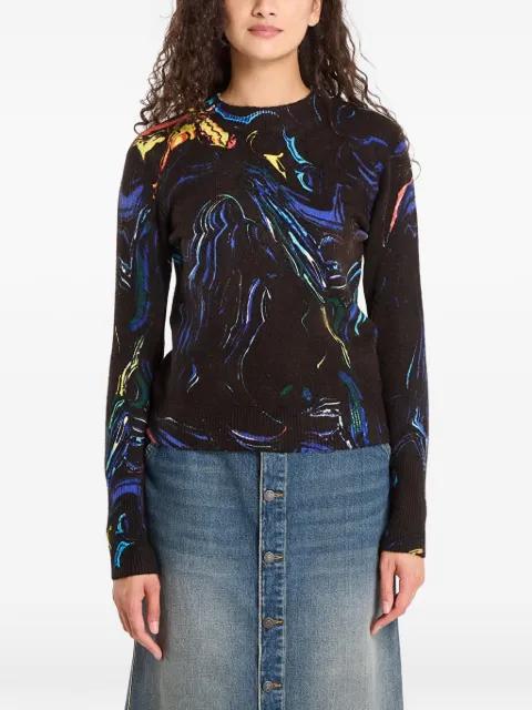 abstract-print sweater by DESIGUAL