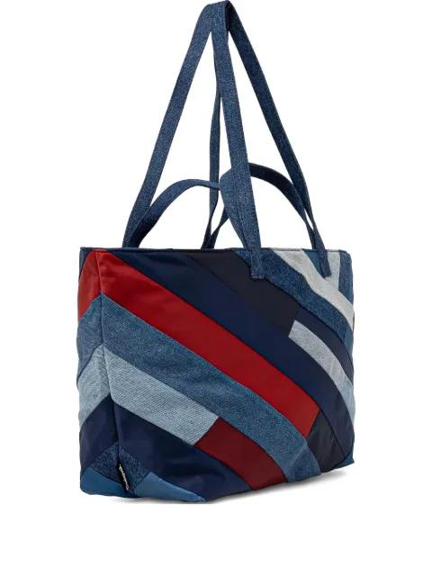 denim-patchwork tote bag by DESIGUAL