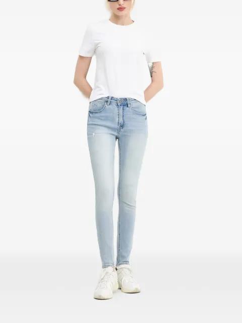 distressed skinny jeans by DESIGUAL