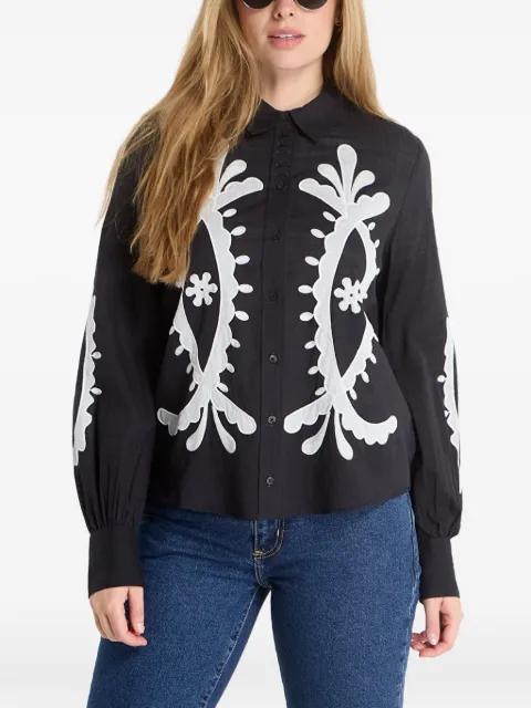 embroidered long-sleeve shirt by DESIGUAL