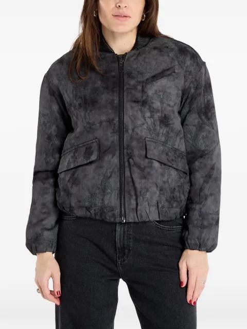 floral-embroidered tie-dye jacket by DESIGUAL