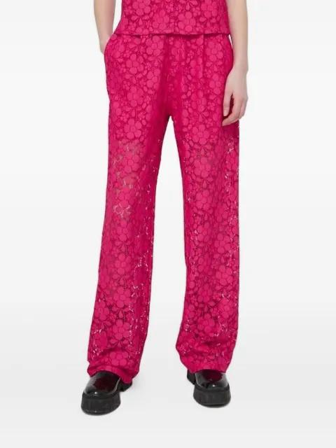 floral-lace trousers by DESIGUAL