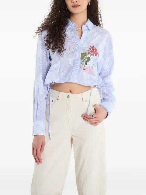 floral-print striped shirt by DESIGUAL