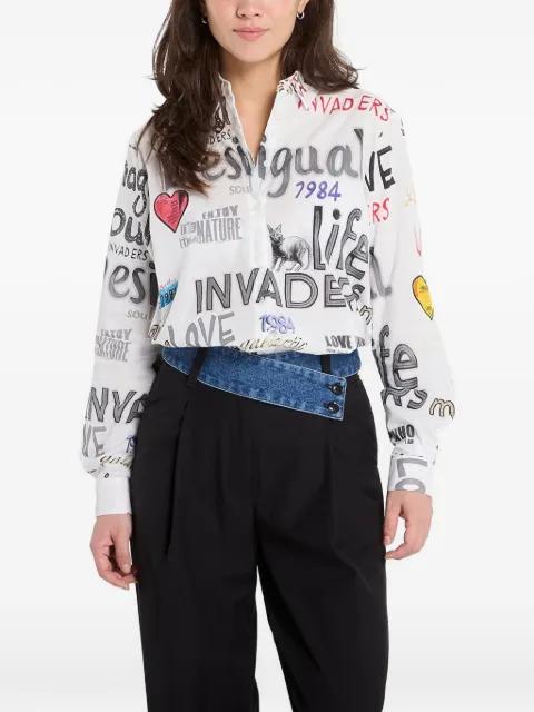 graphic-print shirt by DESIGUAL